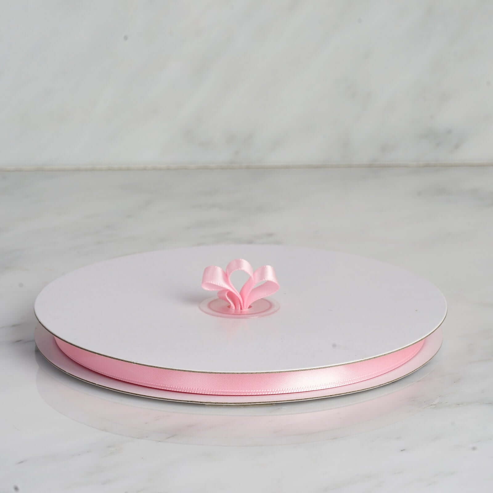 100 Yards of 3/8 Pink Single-Sided Decorative Satin Ribbon for Various Uses