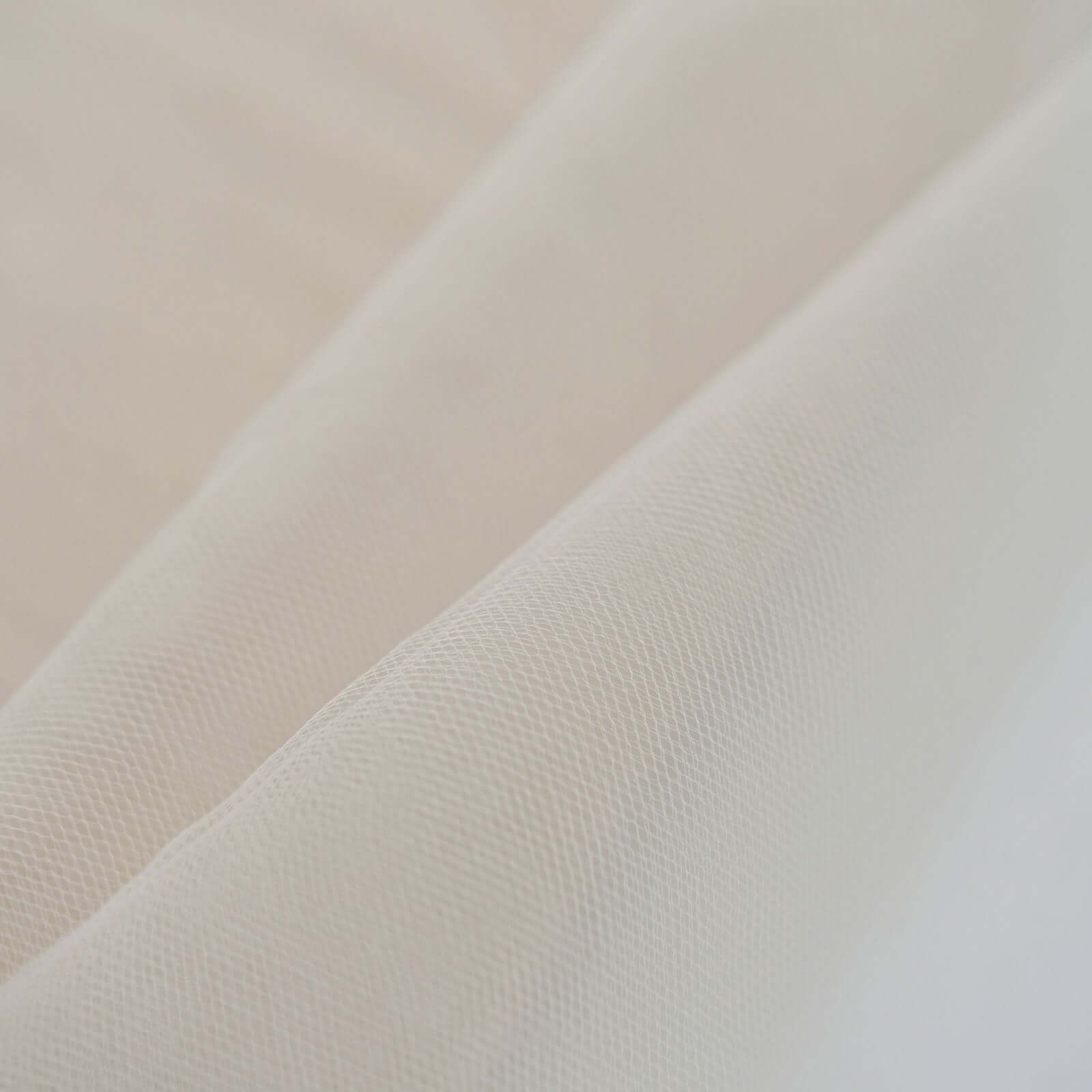 Amazing 54x40 Yards Beige Tulle Fabric Bolt for DIY Crafts and Decor