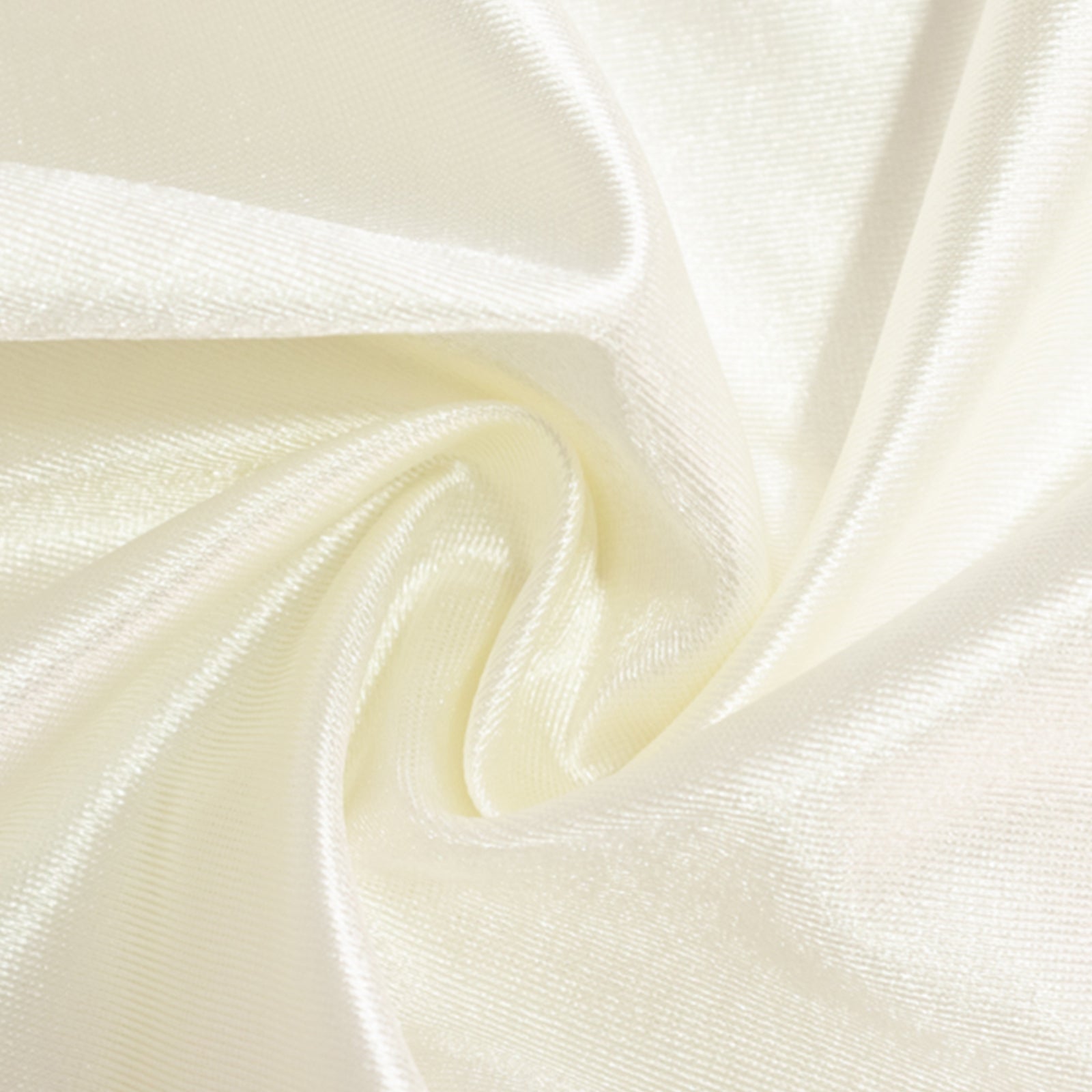 Wrinkle-Free & Stain-Resistant Premium Scuba 70x70 Shimmer Pearl White Tablecloth for Weddings and Parties