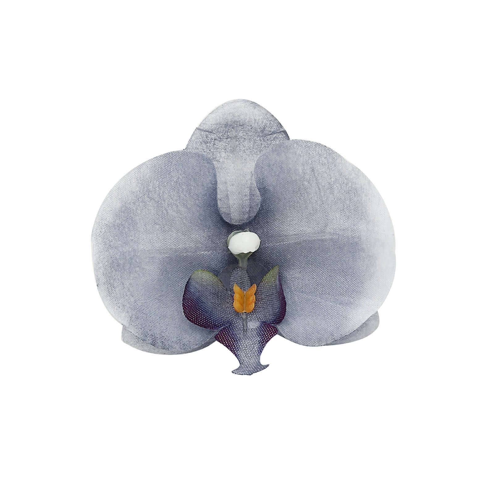 Hot! 20 Silk Artificial Charcoal Gray Orchid Flower Heads for DIY Decor