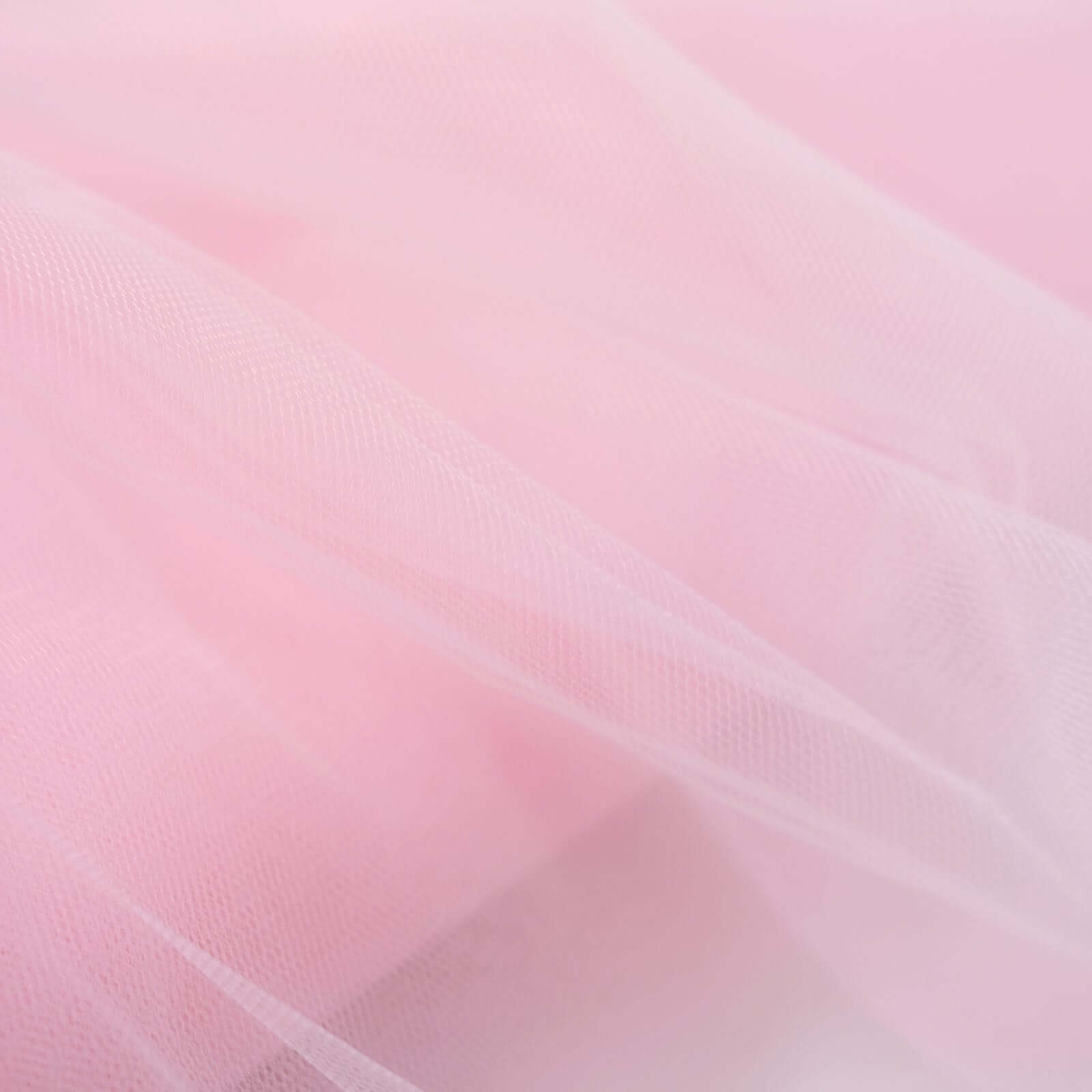 Hot! 54'x40 Yards Pink Tulle Fabric Bolt for DIY Crafts