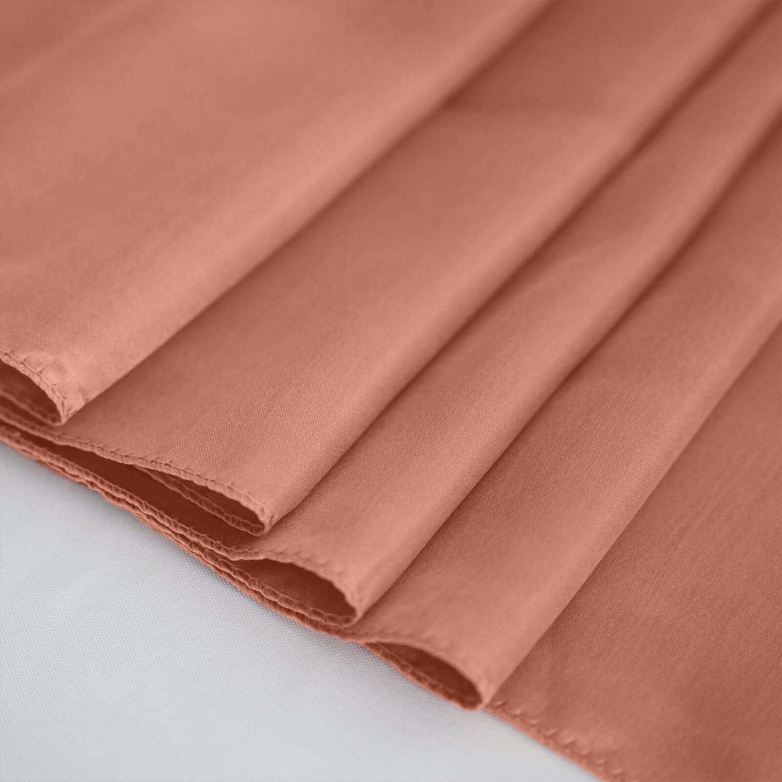 Hot Sale! Seamless Satin Terracotta (Rust) Rectangular 90x156 Tablecloth for Various Events