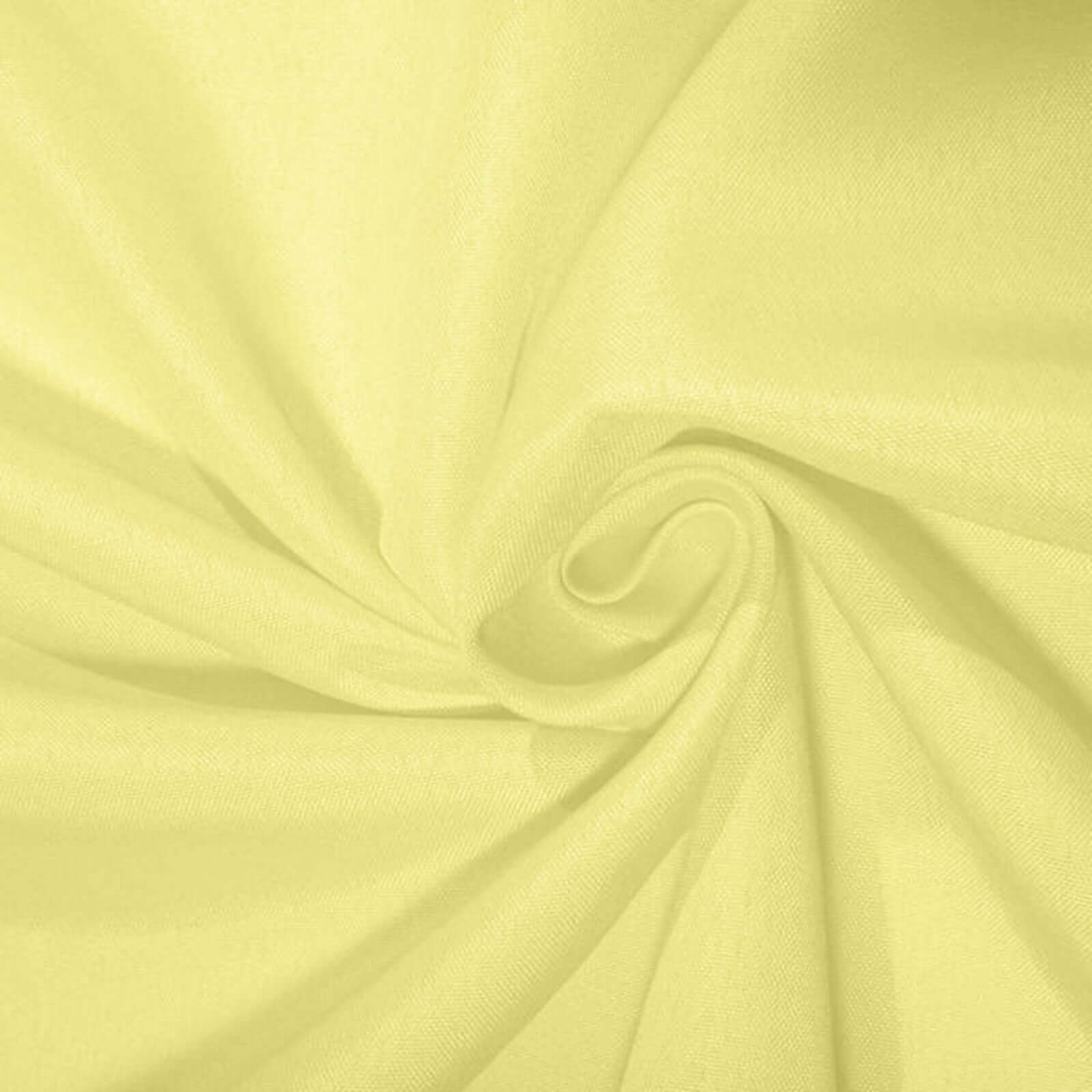 Yellow Seamless Wrinkle-Resistant 90x156 Polyester Rectangle Tablecloth - Ideal for Events