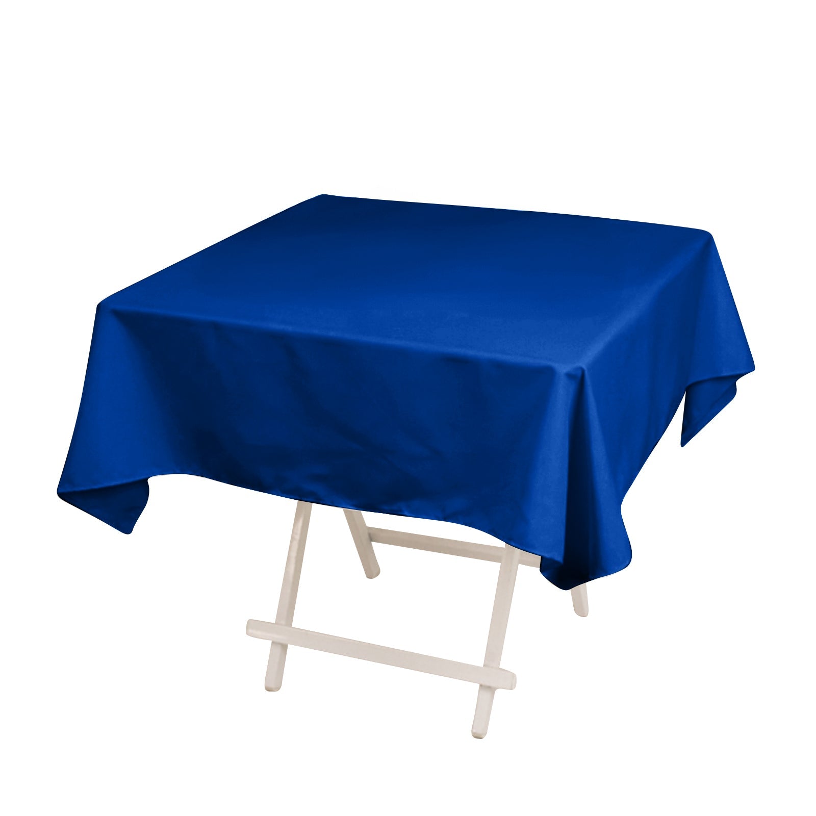 Royal Blue 54x54 Square Wrinkle-Resistant Cotton Blend Tablecloth for Various Occasions