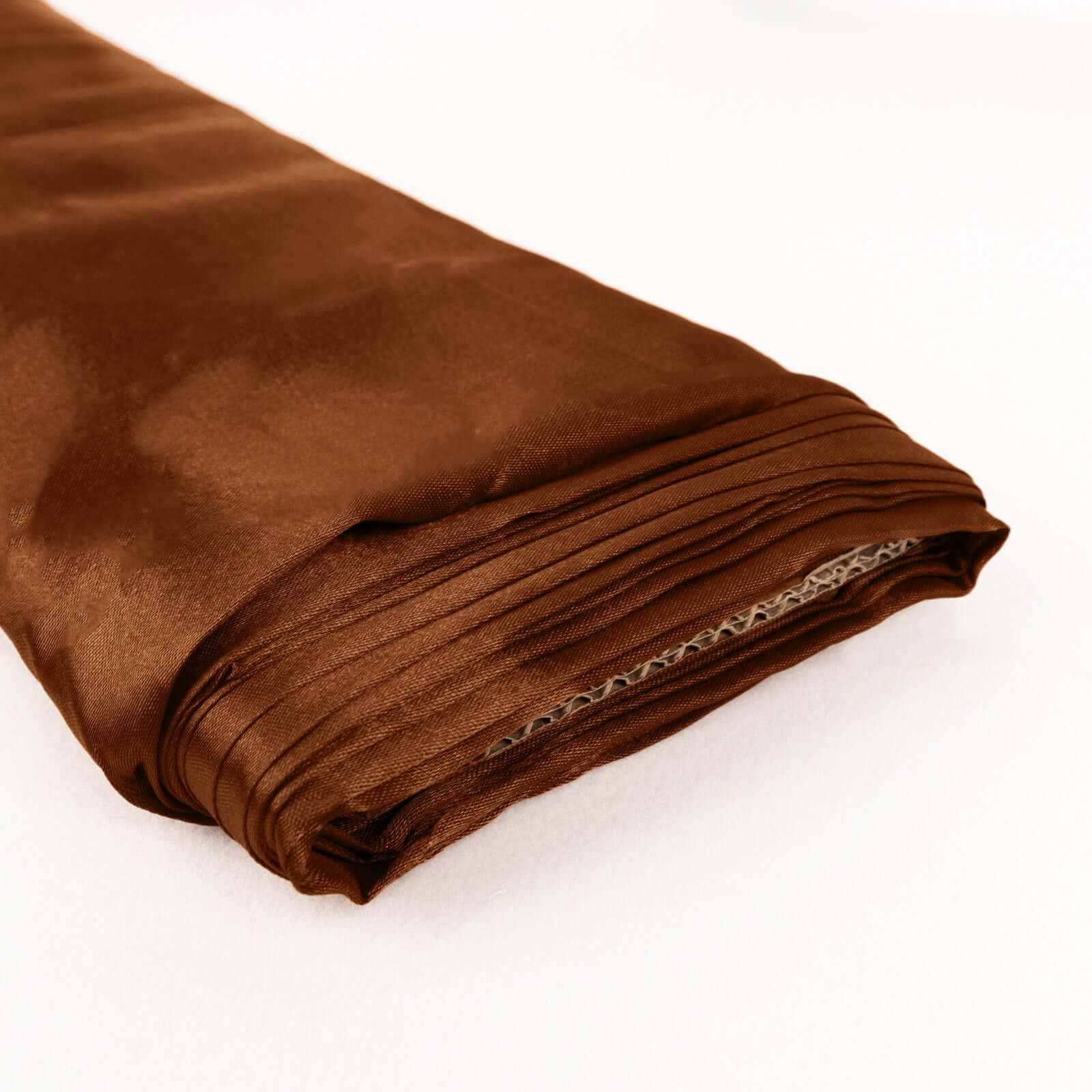 Limited Offer! 10-Yard x 54 Cinnamon Brown Satin Fabric Bolt