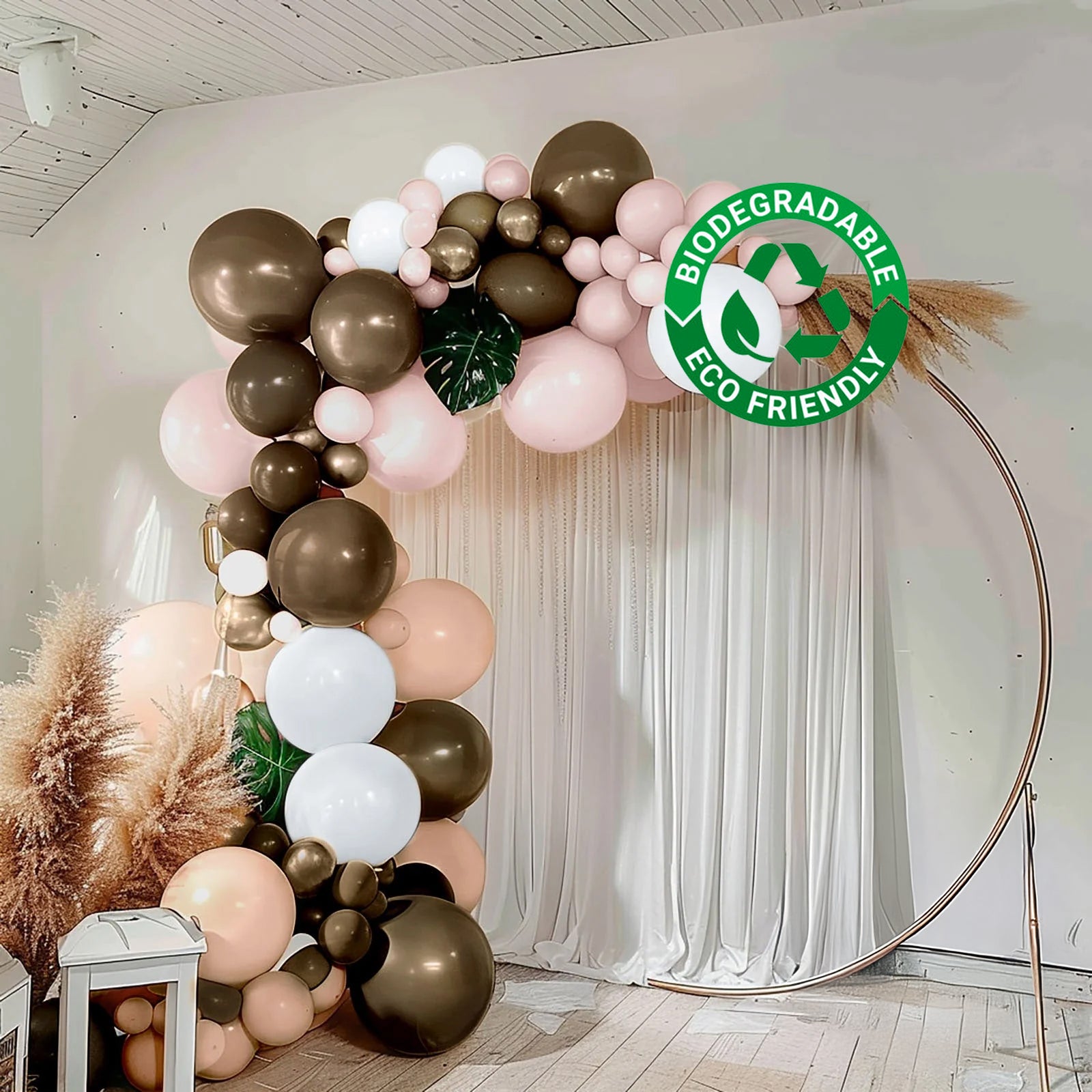 Hot! Set of 124 Biodegradable Rustic Balloon Arch Kit for Party