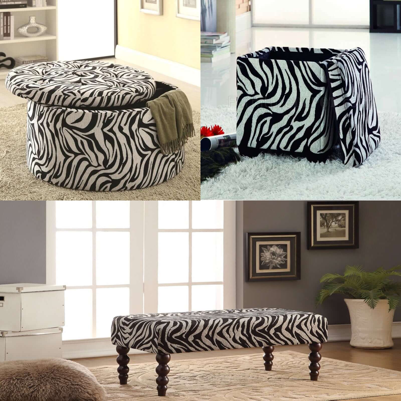 10-Yard Eggplant Zebra Print Taffeta Fabric Roll, 54 Inches Wide
