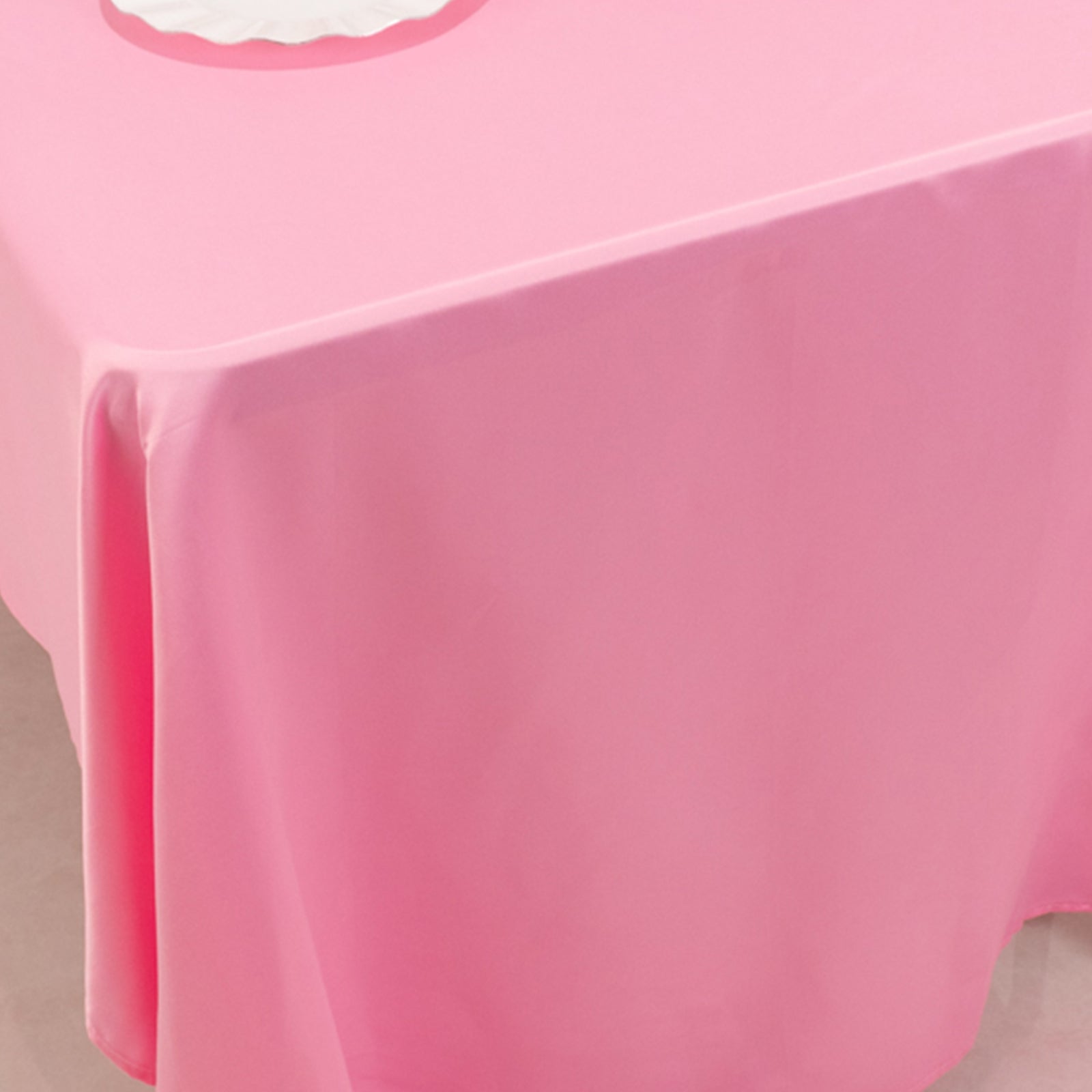 Pink Lamour Satin Rectangle Tablecloth - 60x126 Inches, Soft & Silk-Like, Ideal for Events