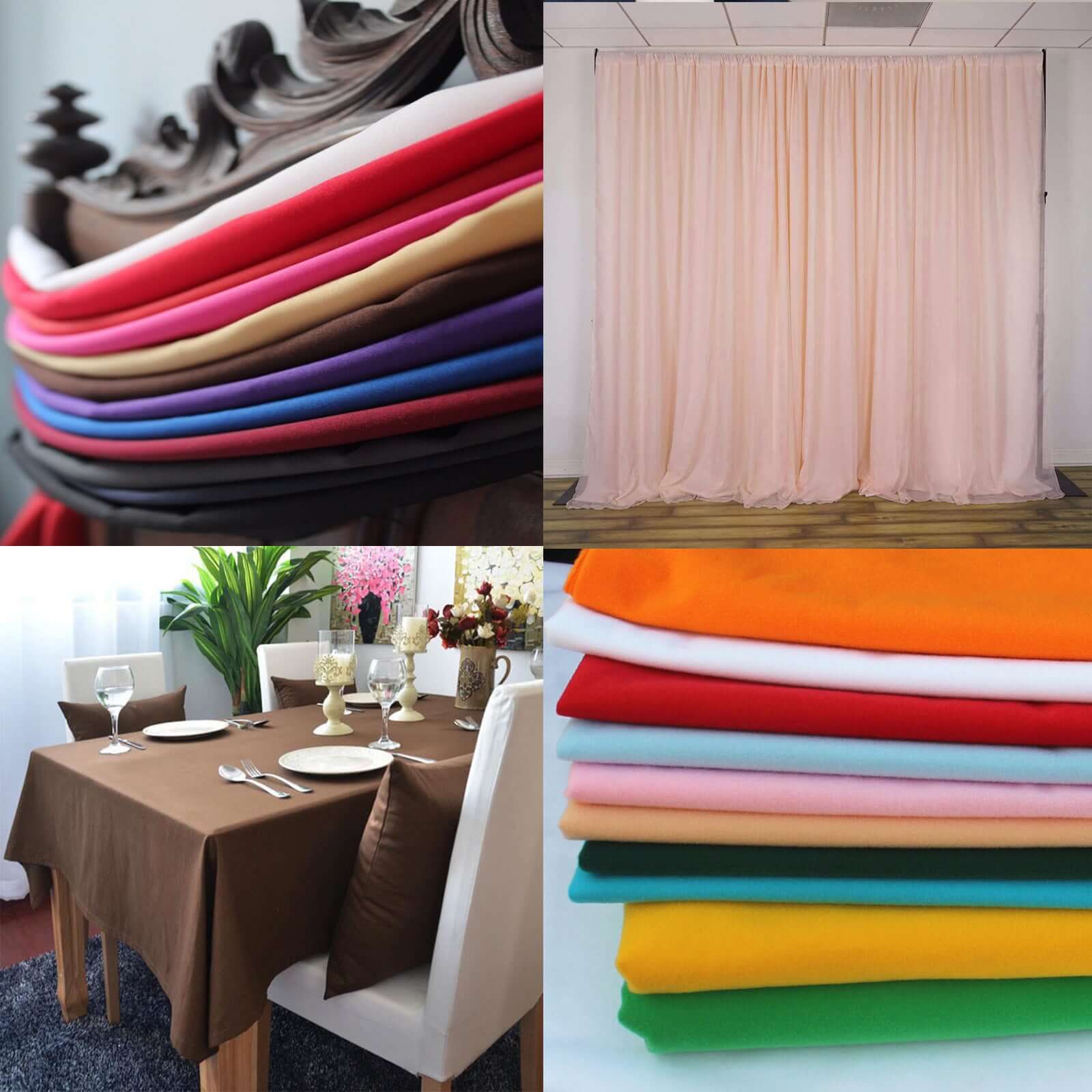 Hot Deal! 54-Inch Wide, 10-Yard Blush Polyester Fabric Bolt for DIY Crafts and More