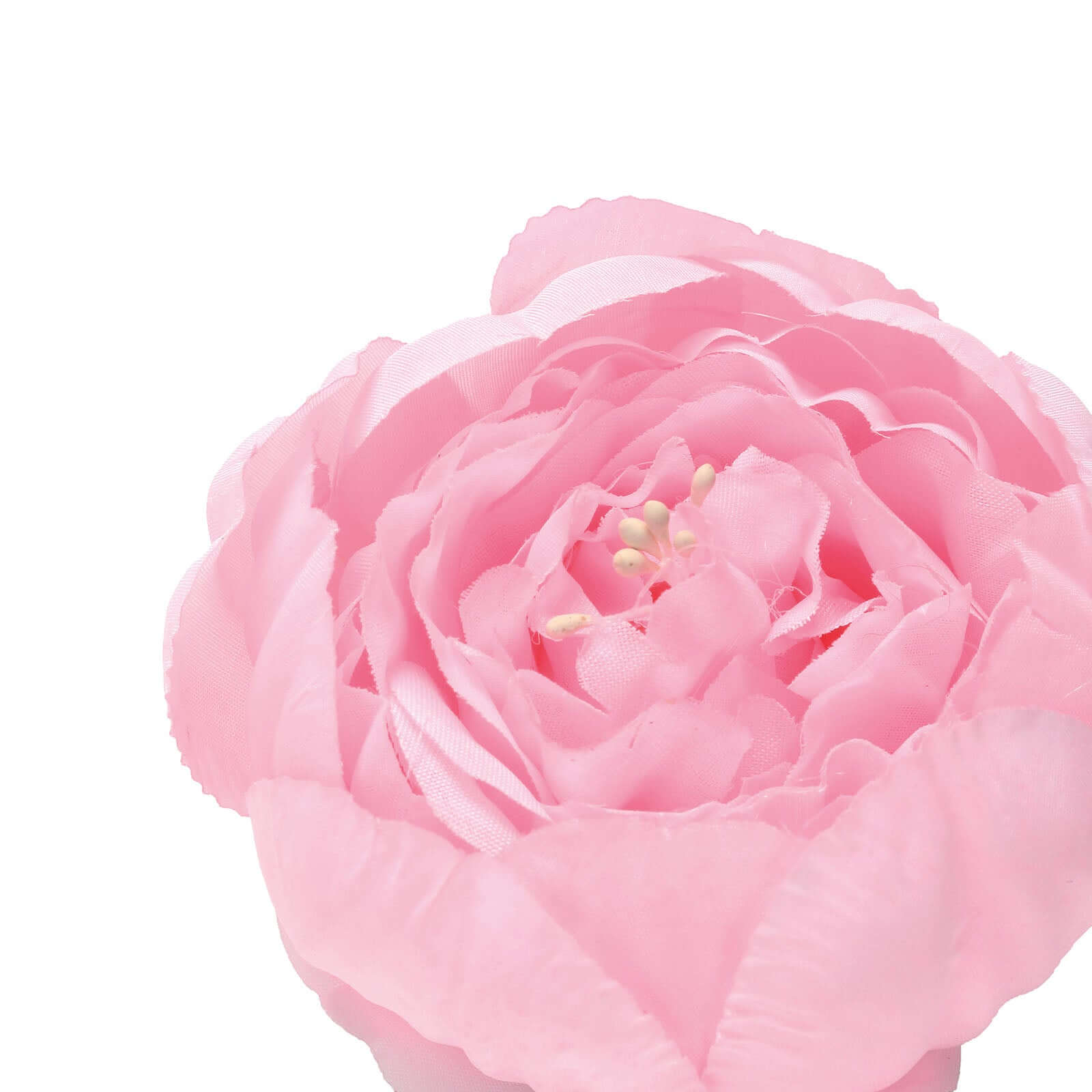 10-Piece Pack of Pink Artificial Peony Flower Heads - Ideal for DIY Event Decor, Scrapbooking & Floral Crafts