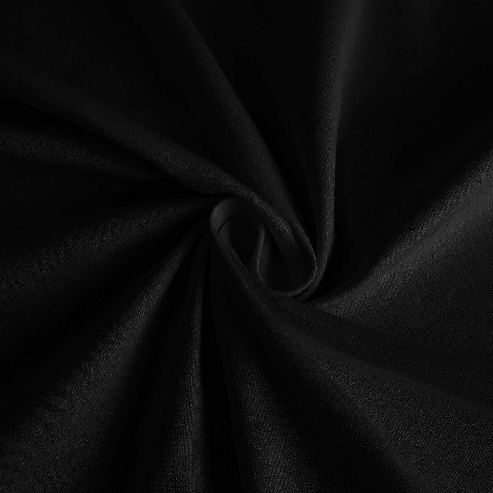 Black 60x102 Rectangle Cotton Blend Tablecloth with Wrinkle-Resistant Finish for Gatherings