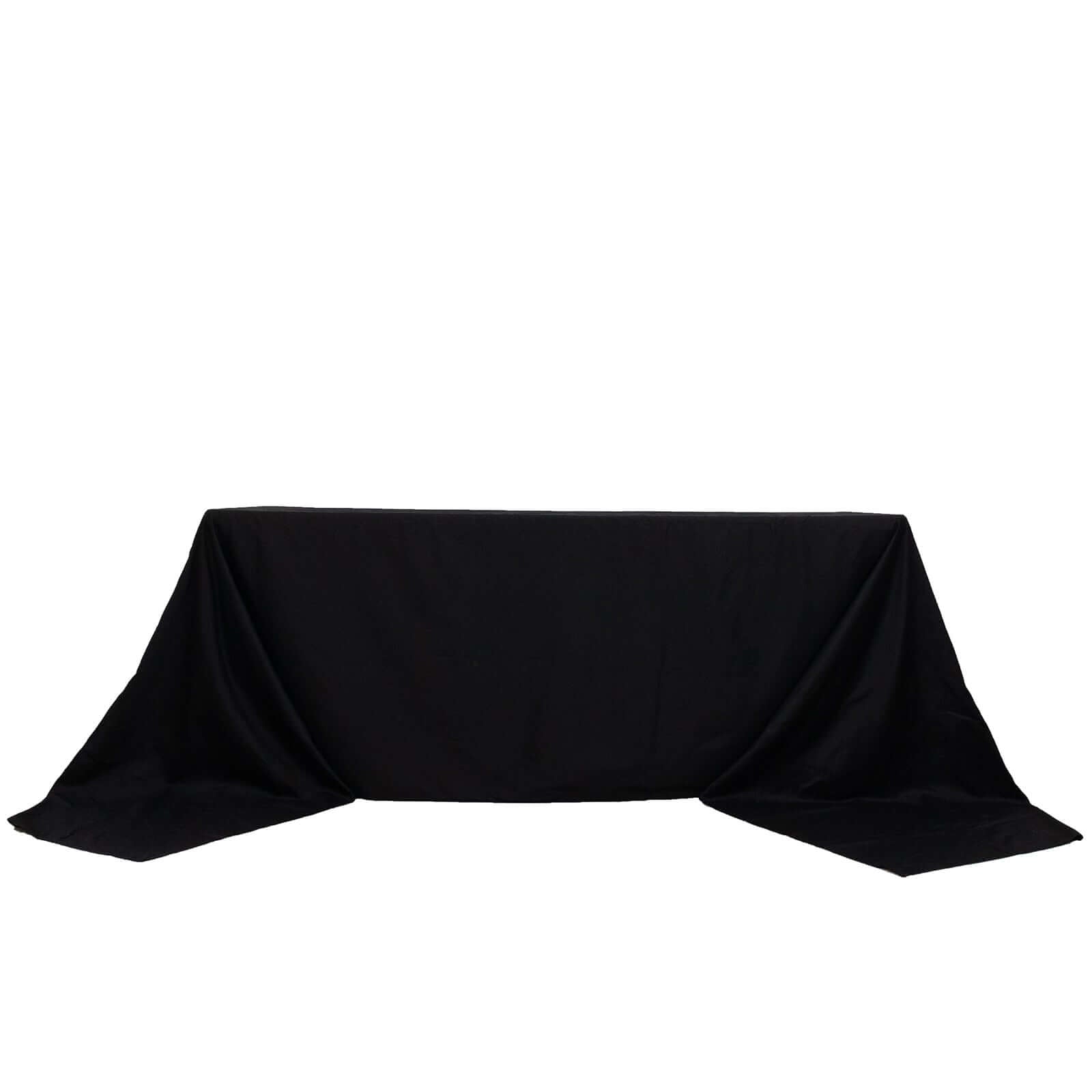 Exclusive Black 100% Cotton Seamless Tablecloth, 90x156