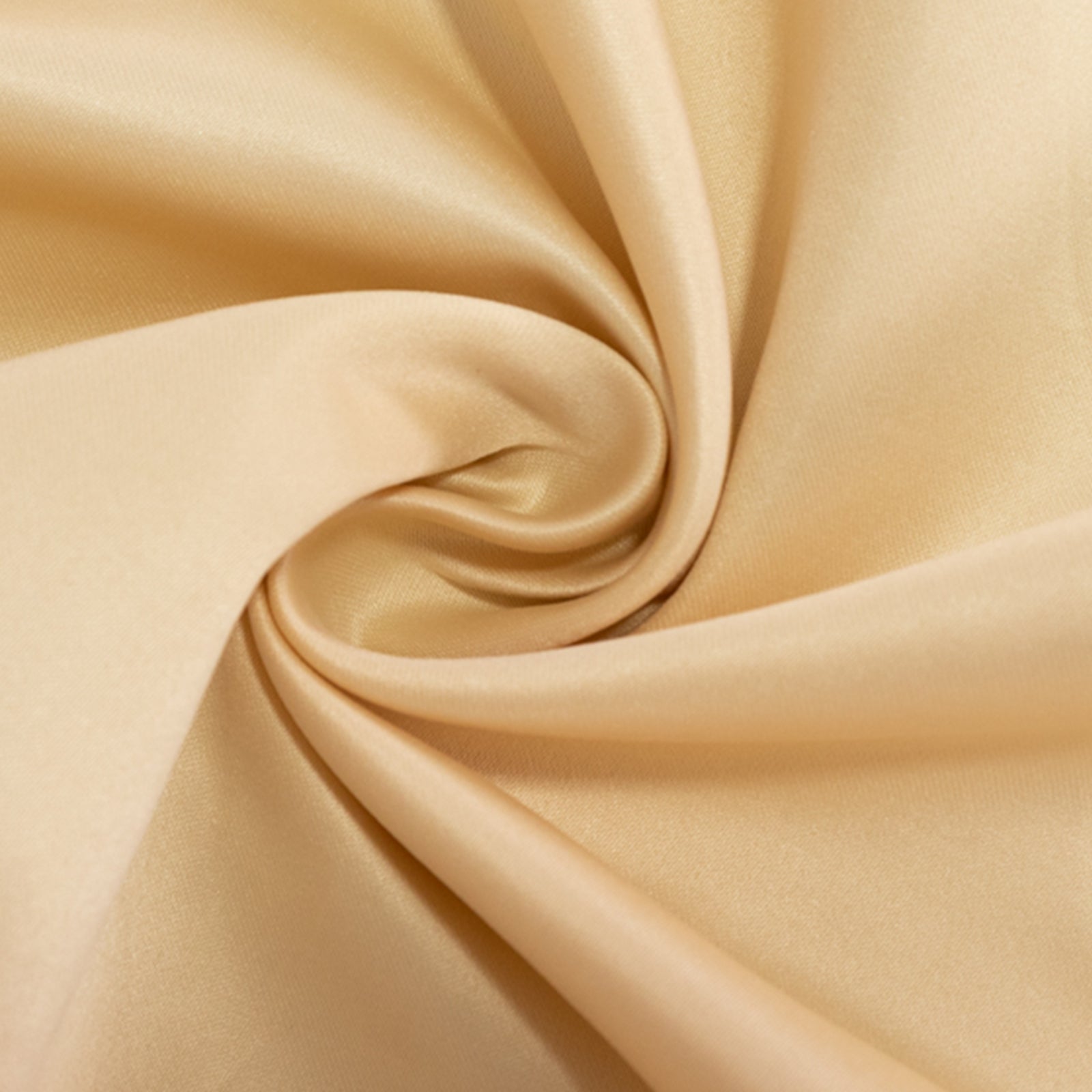 Lamour Satin Beige Rectangle Tablecloth - Soft, Silk-Like & Durable