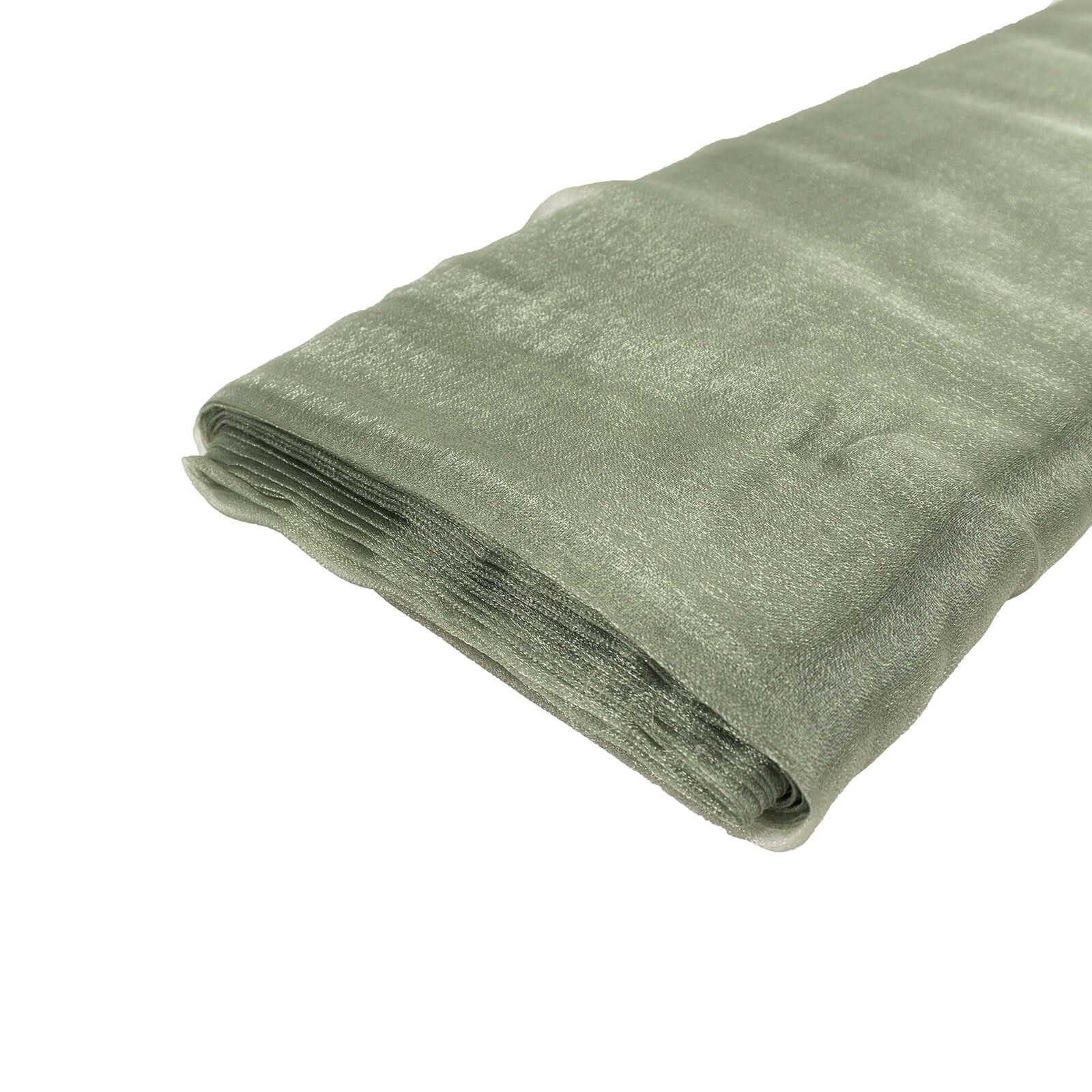 Special Offer! 54x10yd Dusty Sage Green Sheer Chiffon Fabric Bolt for DIY Voile Drapery