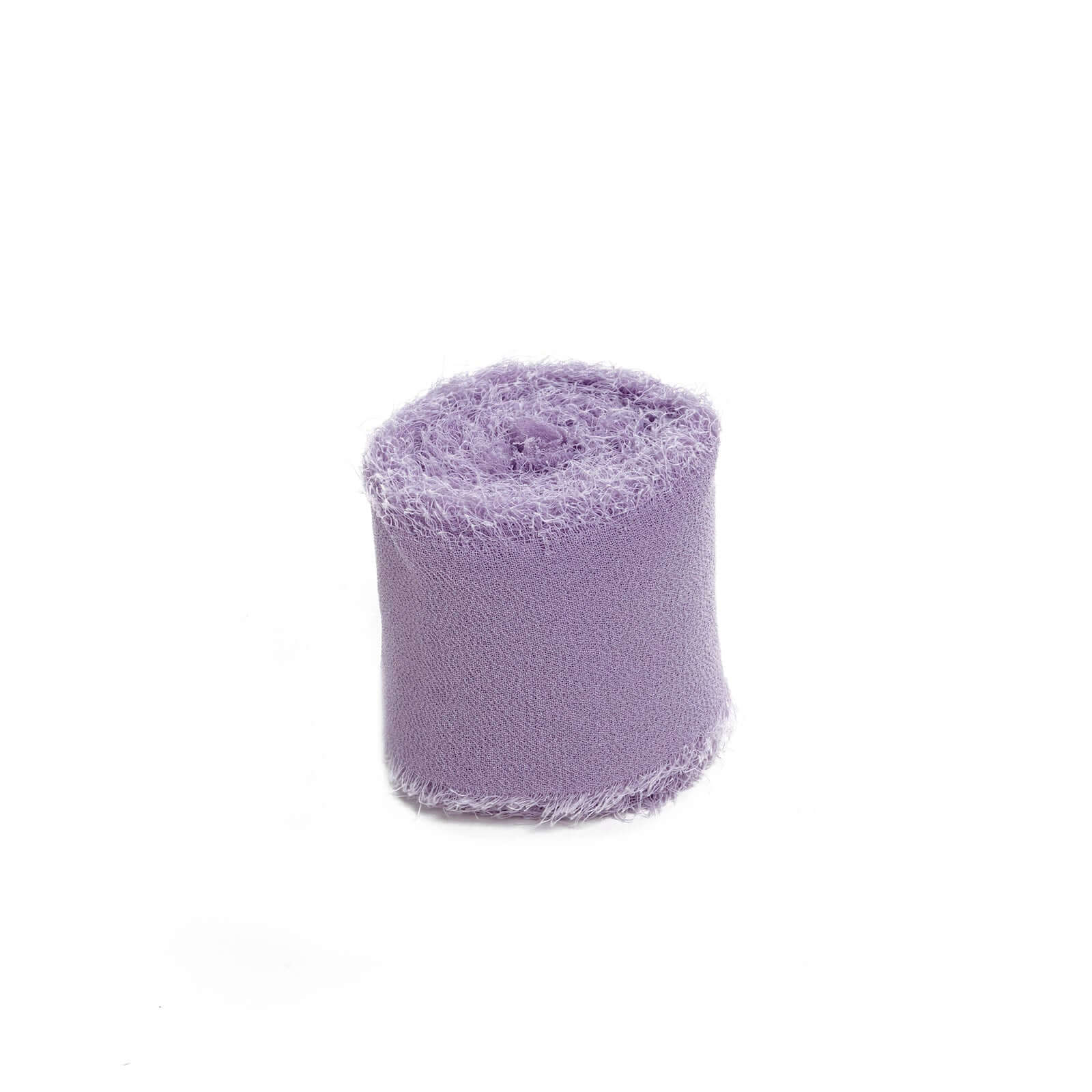 2-Pack Violet Amethyst Silk-Like Chiffon Linen Ribbon Rolls - Ideal for Bouquets & Gift Wrapping