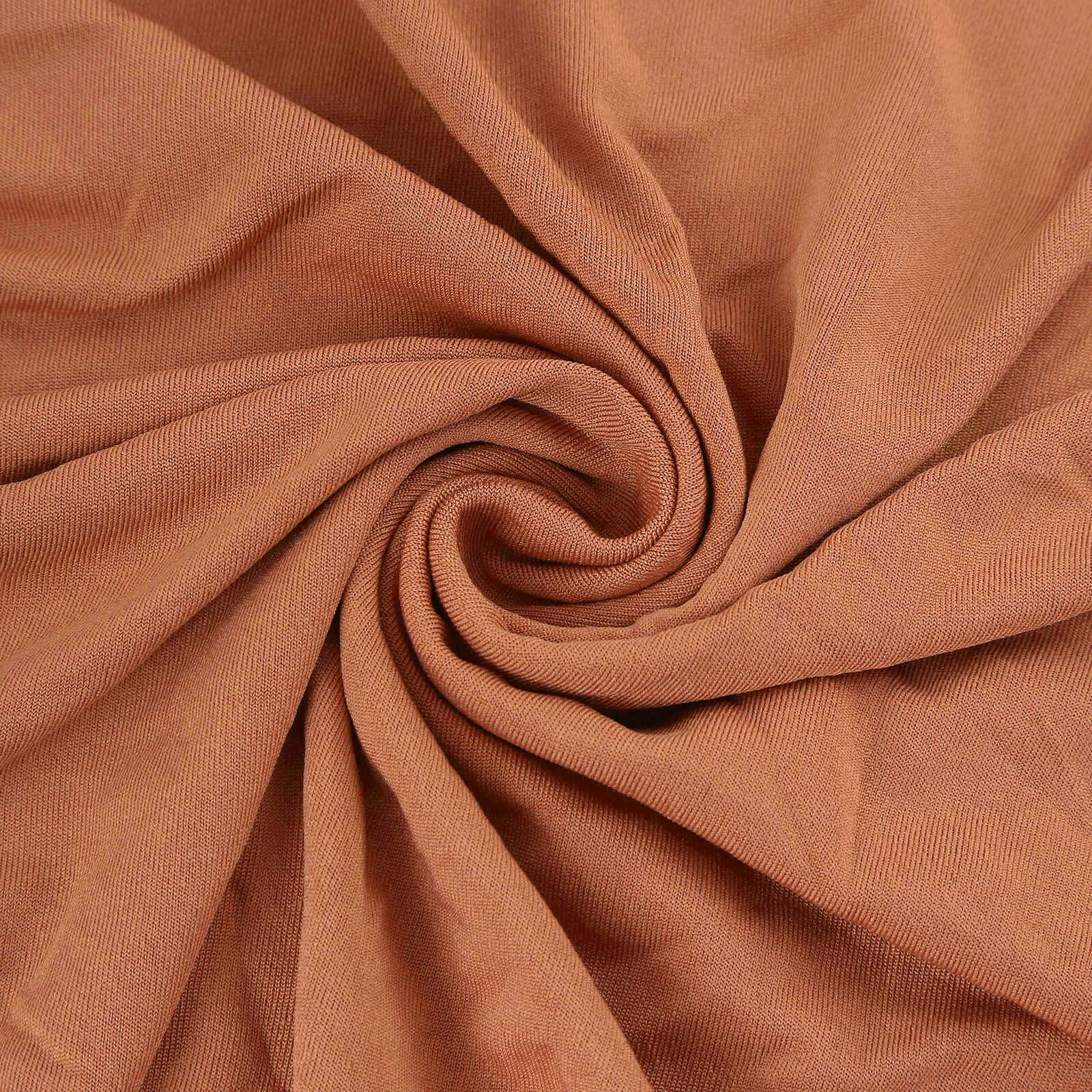 5-Piece Terracotta Spandex Cylinder Pedestal Stand Covers, 160 GSM - Great for Decor!