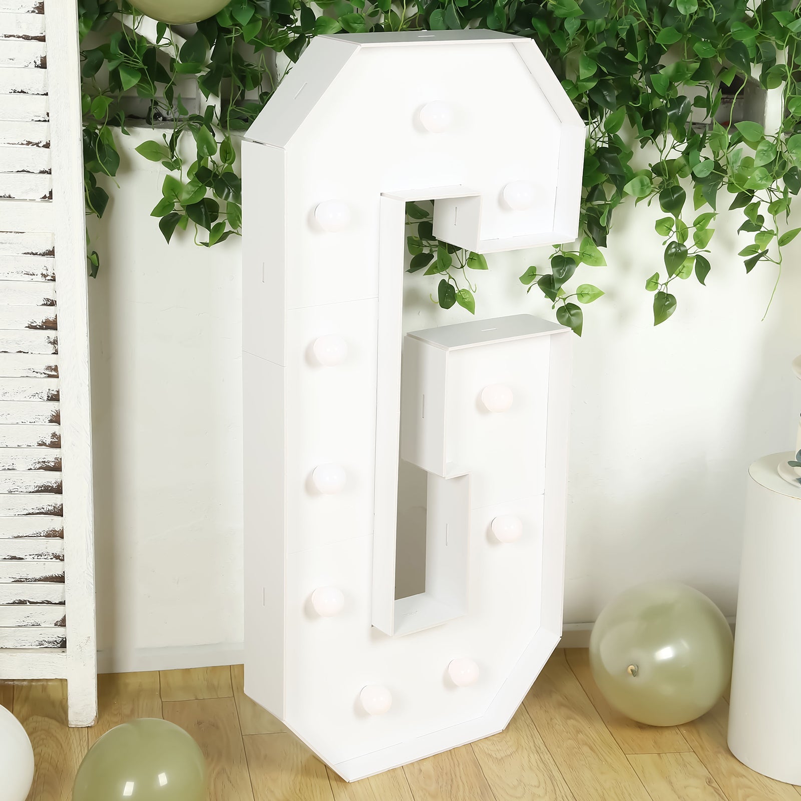 Hot Sale! 4ft White Giant LED Marquee Letter G with 10 Warm White Battery-Operated LEDs, Glue Gun & Sticks