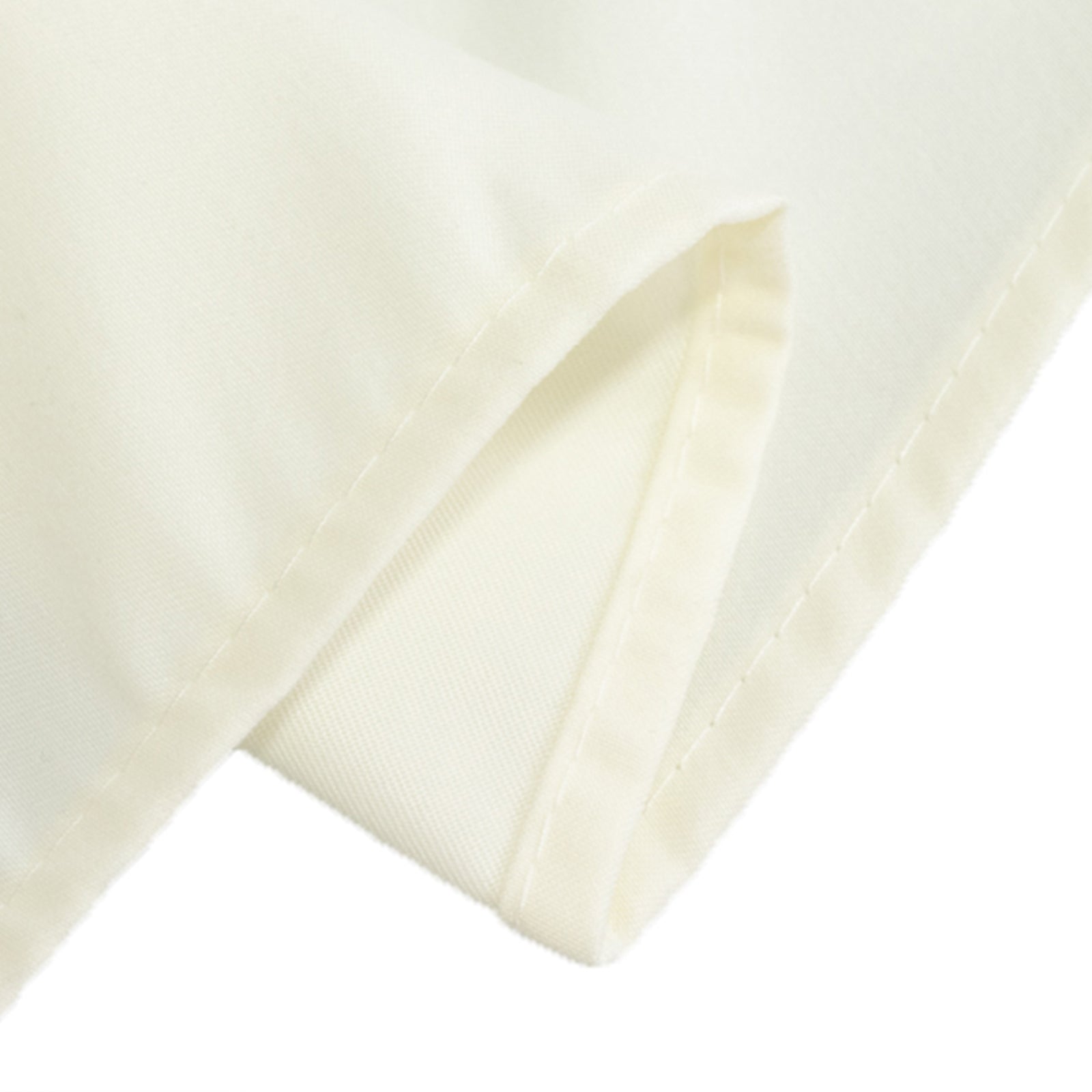 Get This Wrinkle-Resistant Ivory 108-Inch Cotton Blend Round Tablecloth Now