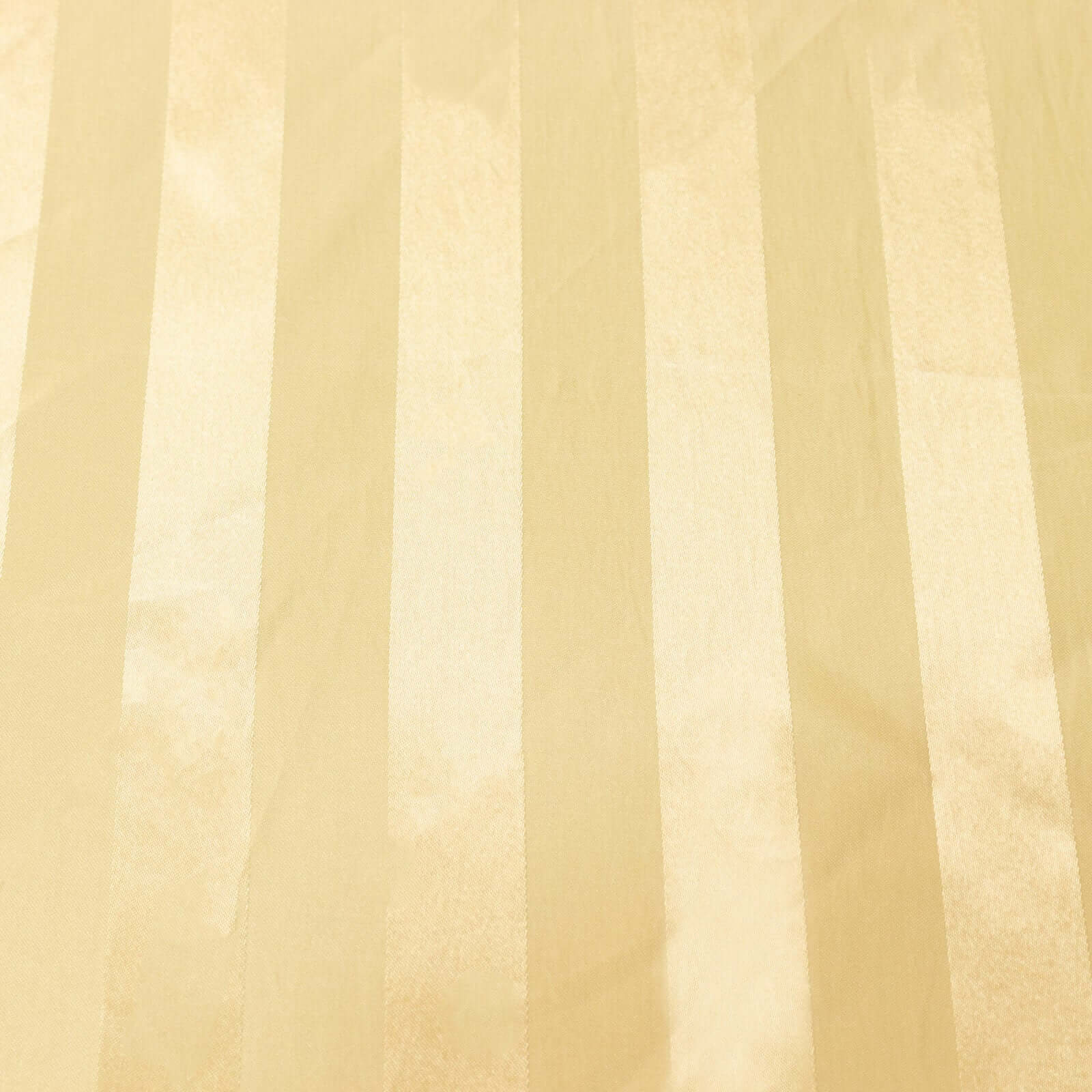 Champagne Satin Rectangular Tablecloth with Glossy Stripes, 90x132