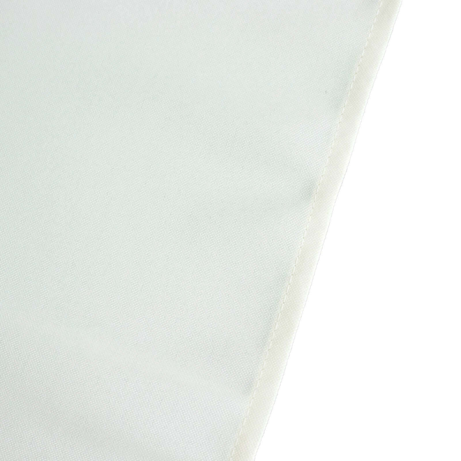 Ivory 90 - Inch Premium Polyester Round Tablecloth: Stain & Wrinkle - Resistant, 220GSM