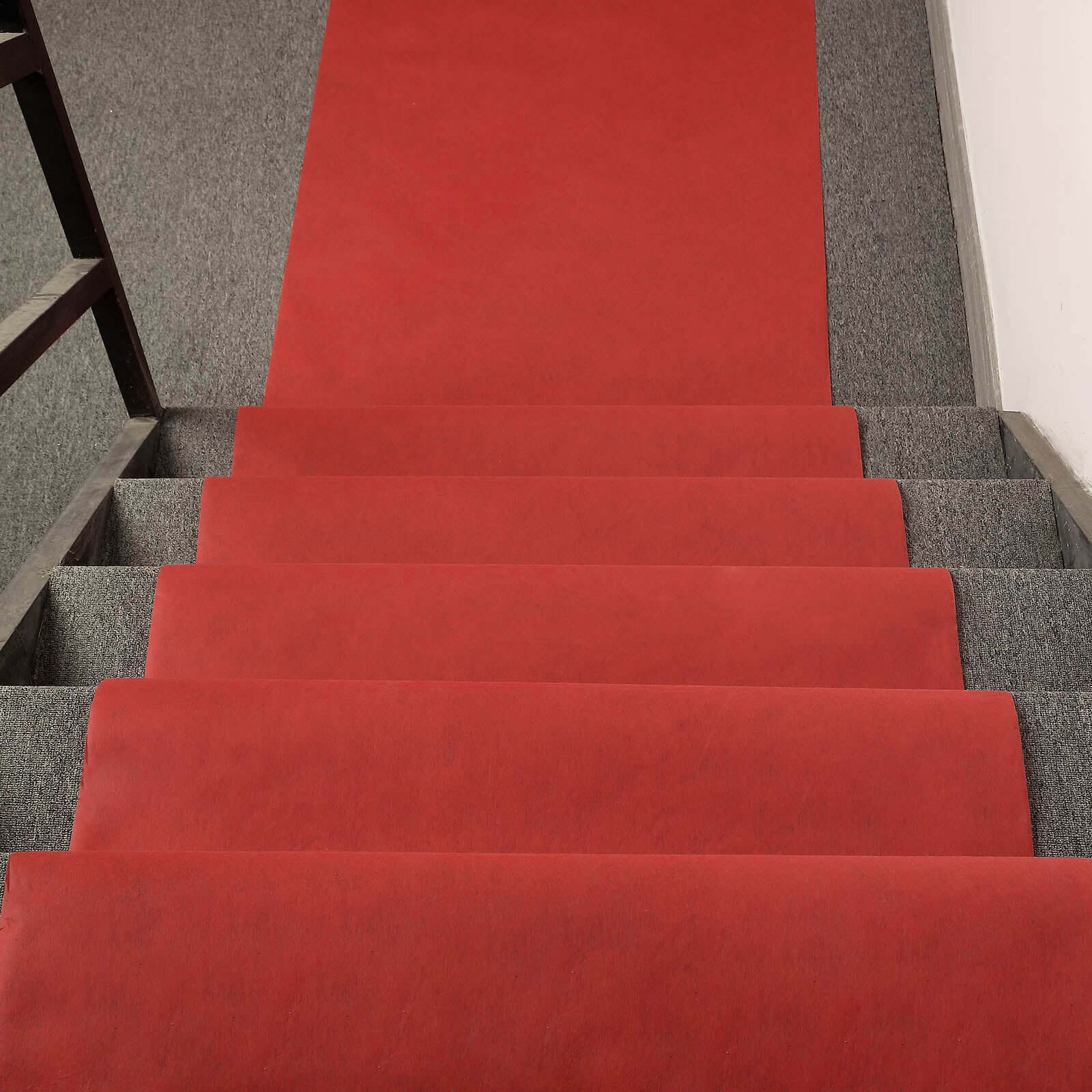 3ft x 100ft High - Quality Red Rayon Carpet Runner for Weddings and Parties