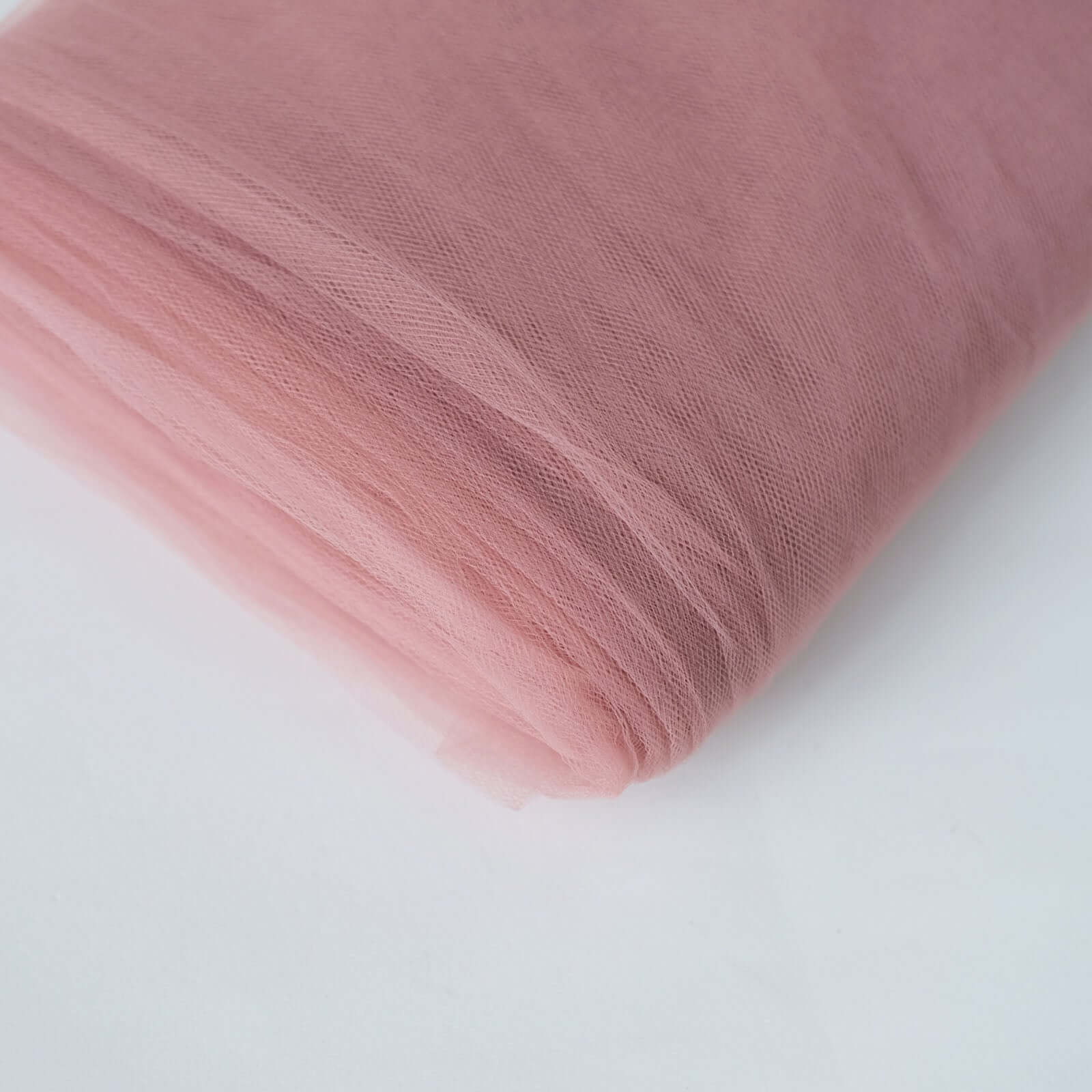 40-Yard, 54-Inch Wide Dusty Rose Nylon Tulle Fabric Bolt for DIY Crafts