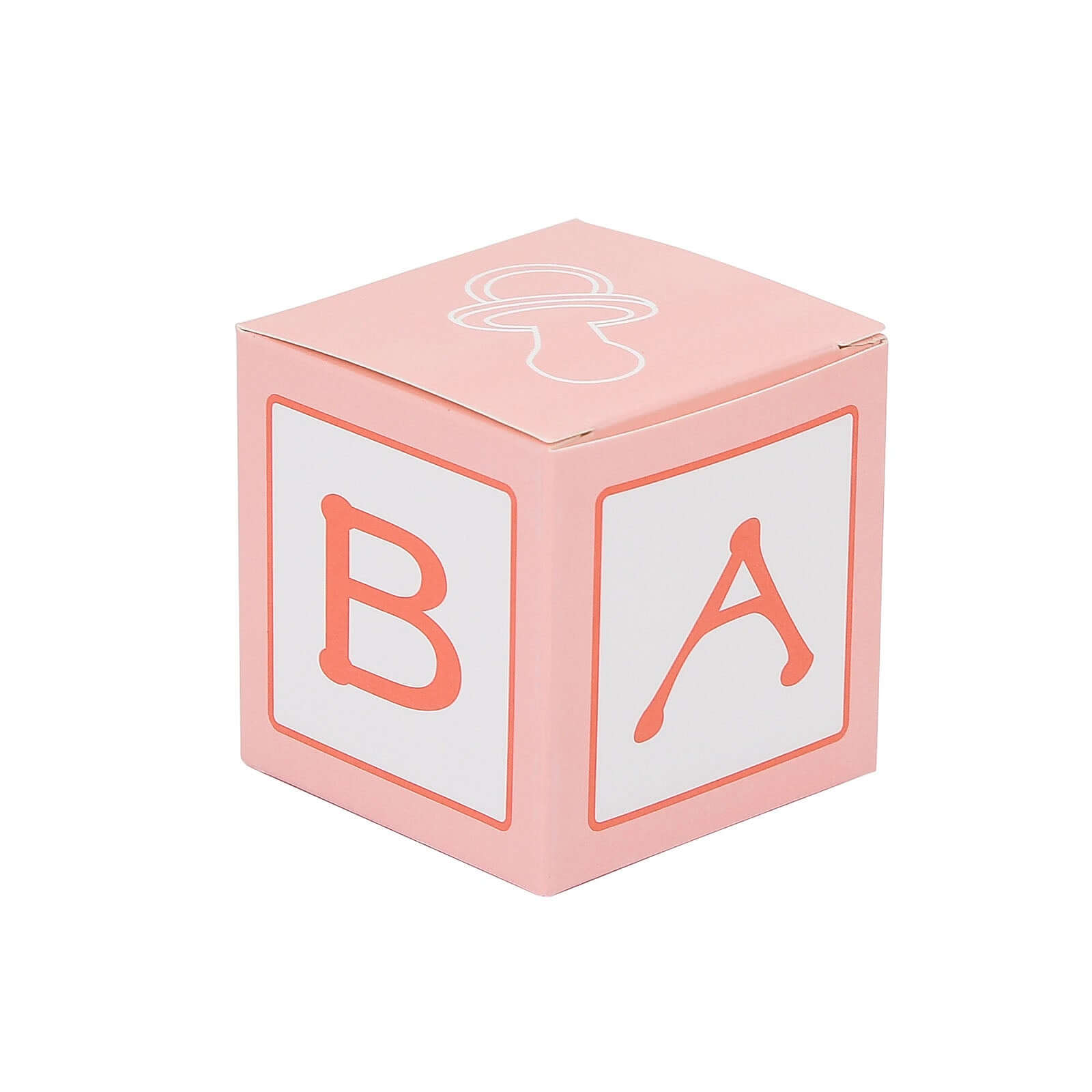25-Piece Set of Pink Baby Shower Party Favor Candy Gift Boxes
