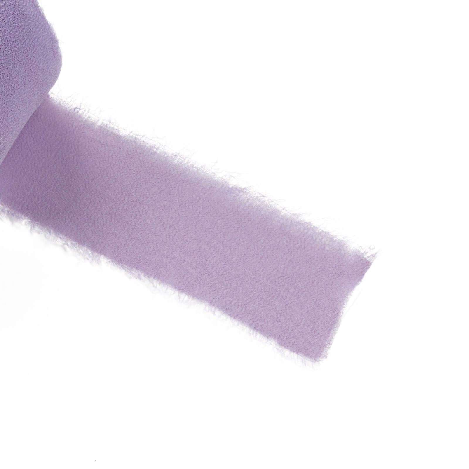 2-Pack Violet Amethyst Silk-Like Chiffon Linen Ribbon Rolls - Ideal for Bouquets & Gift Wrapping