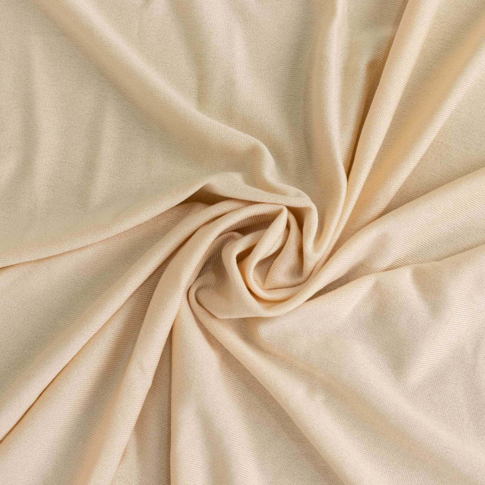 Beige Stretch Spandex Tablecloth - Durable, Form-Fitting for 4ft Tables