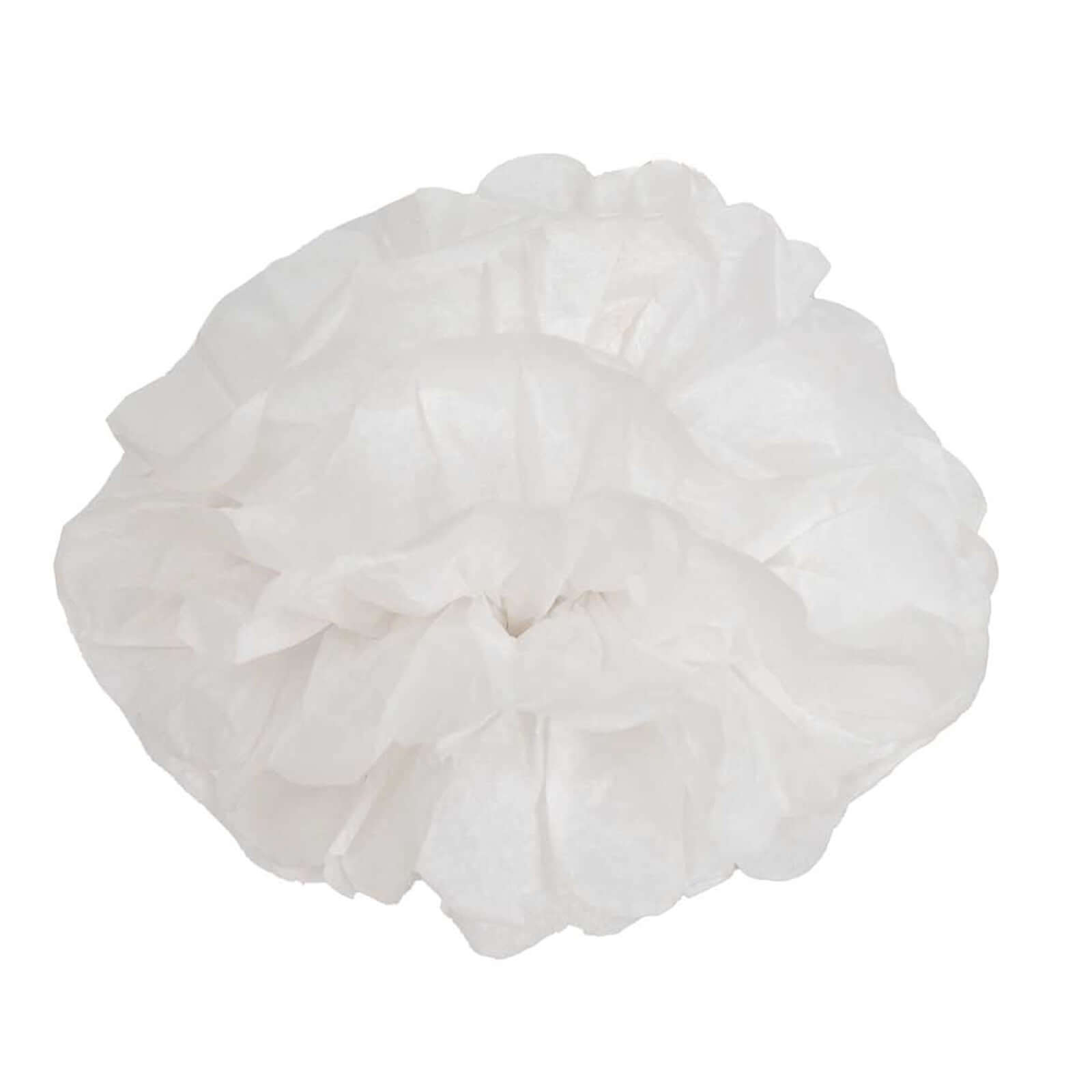 Hot Sale! 6-Piece Set of White Paper Pom Pom Flower Balls for Ceiling and Wall Decorations