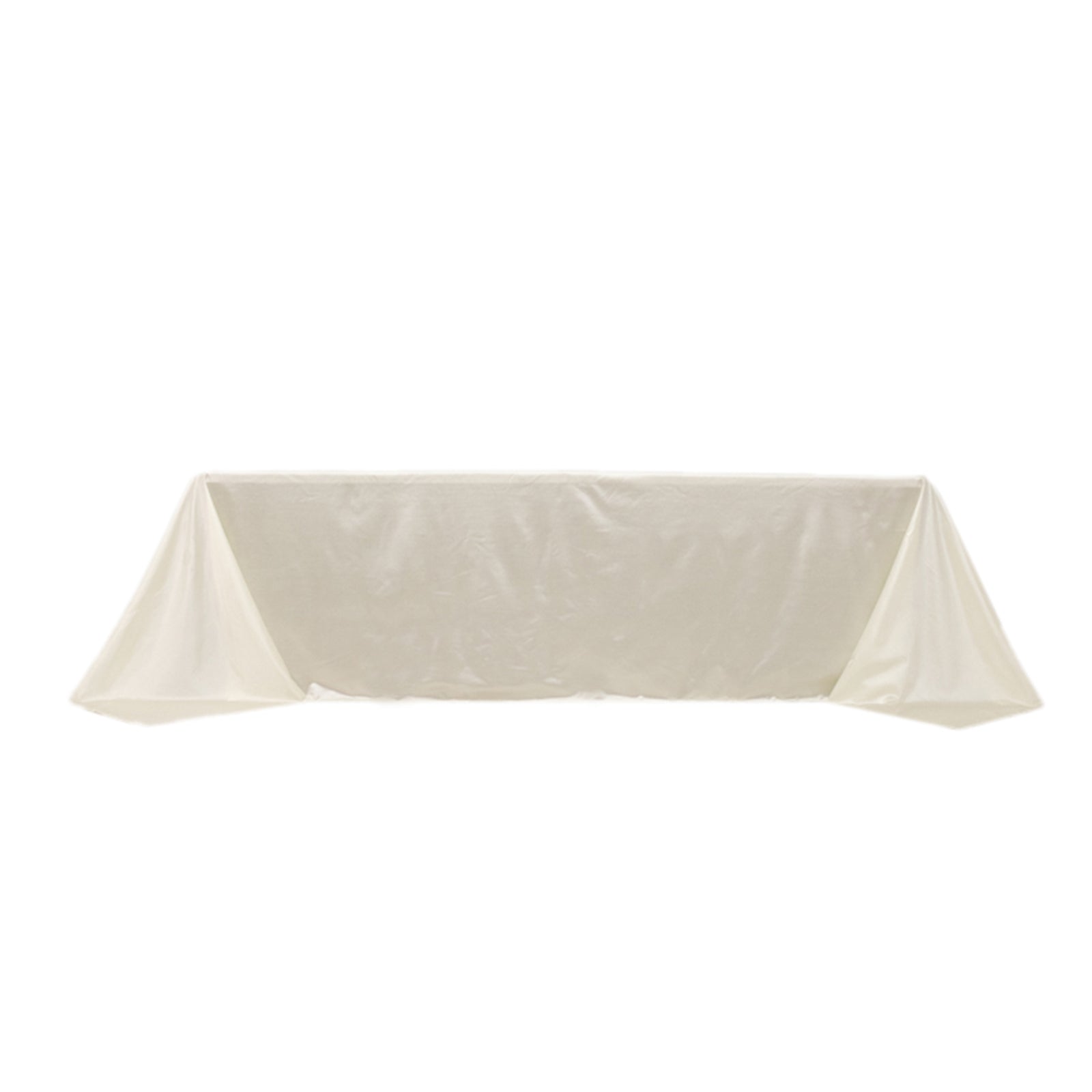 Hot Deal! Premium Shimmering Pearl White Scuba Tablecloth - Wrinkle & Stain Free