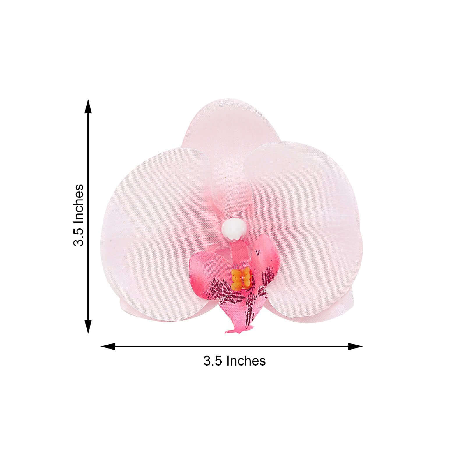 Hot Sale! 20 Pink Silk Artificial Orchid Flower Heads for DIY Floral Decorations