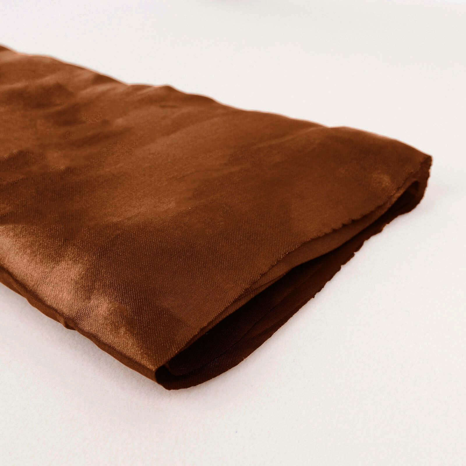 Limited Offer! 10-Yard x 54 Cinnamon Brown Satin Fabric Bolt