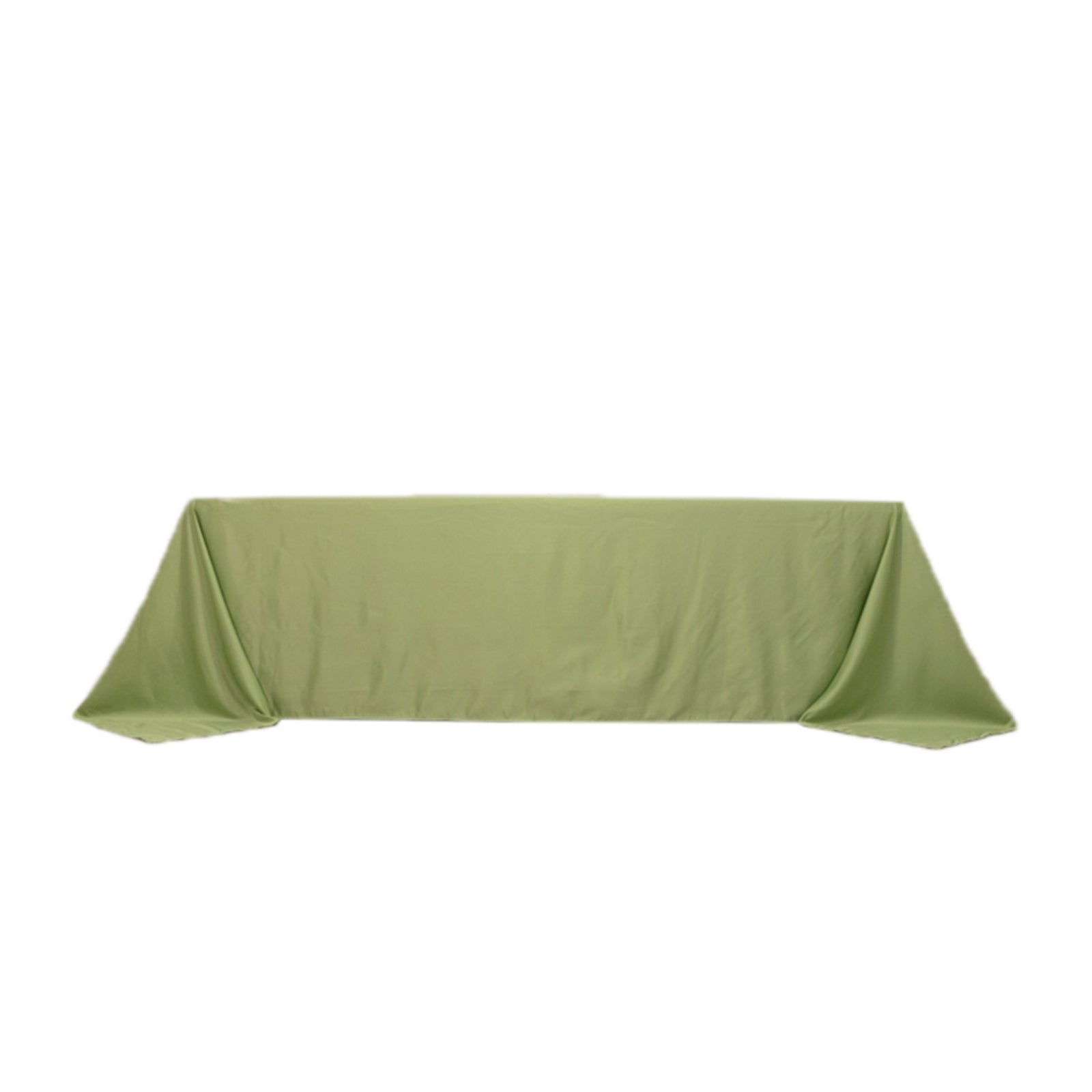 Luxurious Sage Green Lamour Satin Rectangle Tablecloth (90x156) - Soft & Seamless