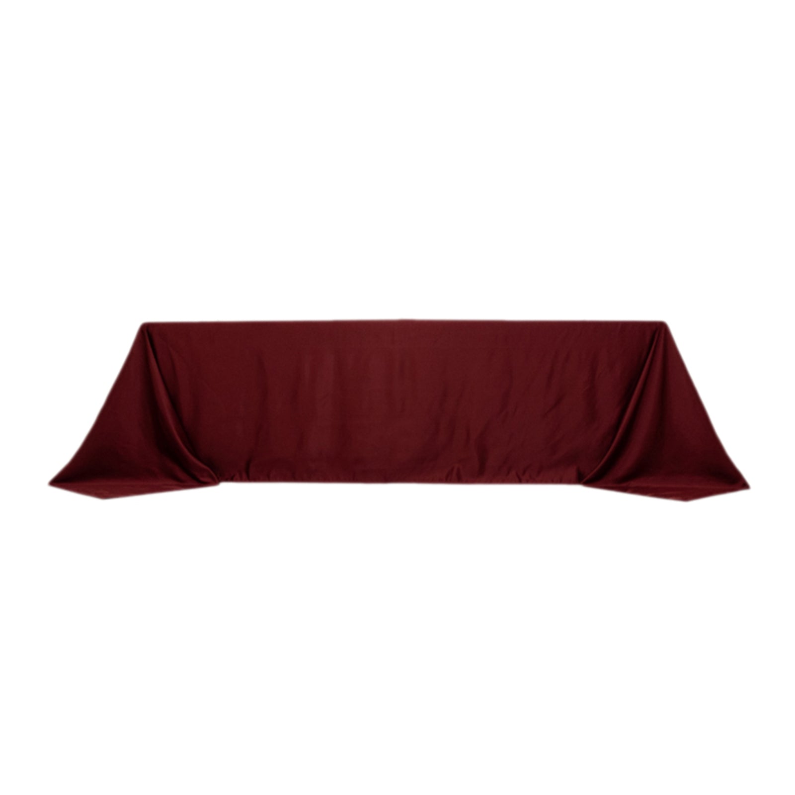 Exclusive Burgundy Lamour Satin Rectangle Tablecloth (90x156) - Soft & Seamless Luxury
