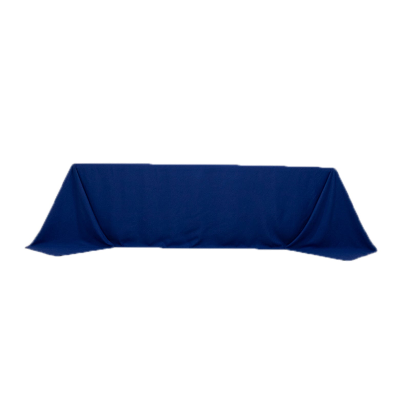 Royal Blue Seamless Wrinkle-Resistant Cotton Blend Tablecloth for Various Occasions, 90x156