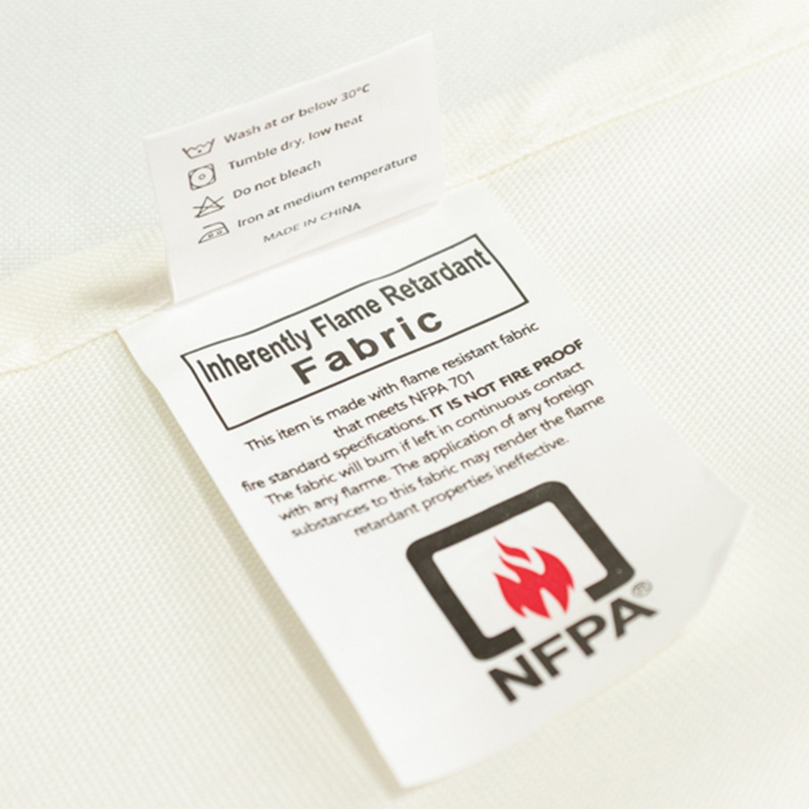 Hot! 8ft Ivory Fitted Fire Retardant Premium Polyester Rectangular Tablecloth