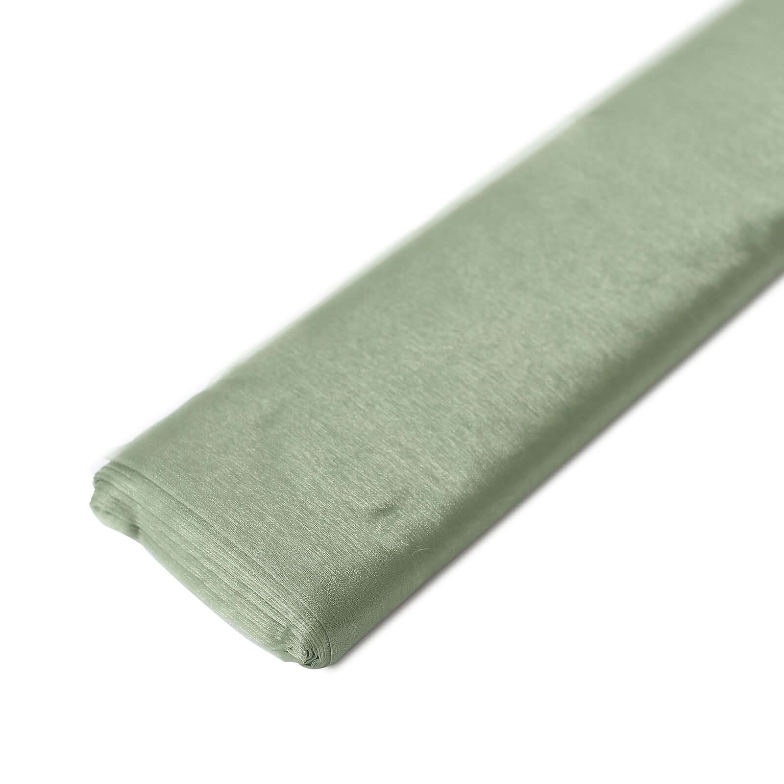Sage Green Sheer Chiffon Fabric Bolt - 54" x 10 Yards, Ideal for DIY
