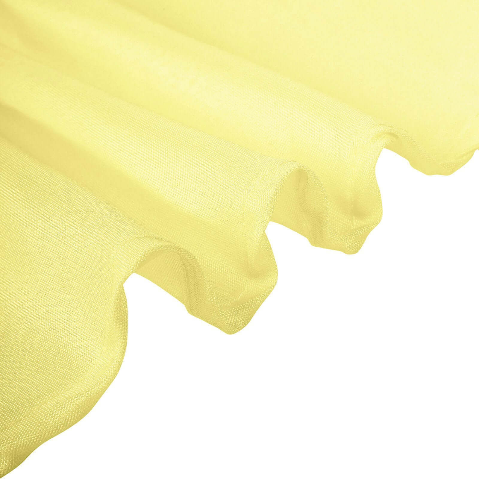 Yellow Seamless Wrinkle-Resistant 90x156 Polyester Rectangle Tablecloth - Ideal for Events