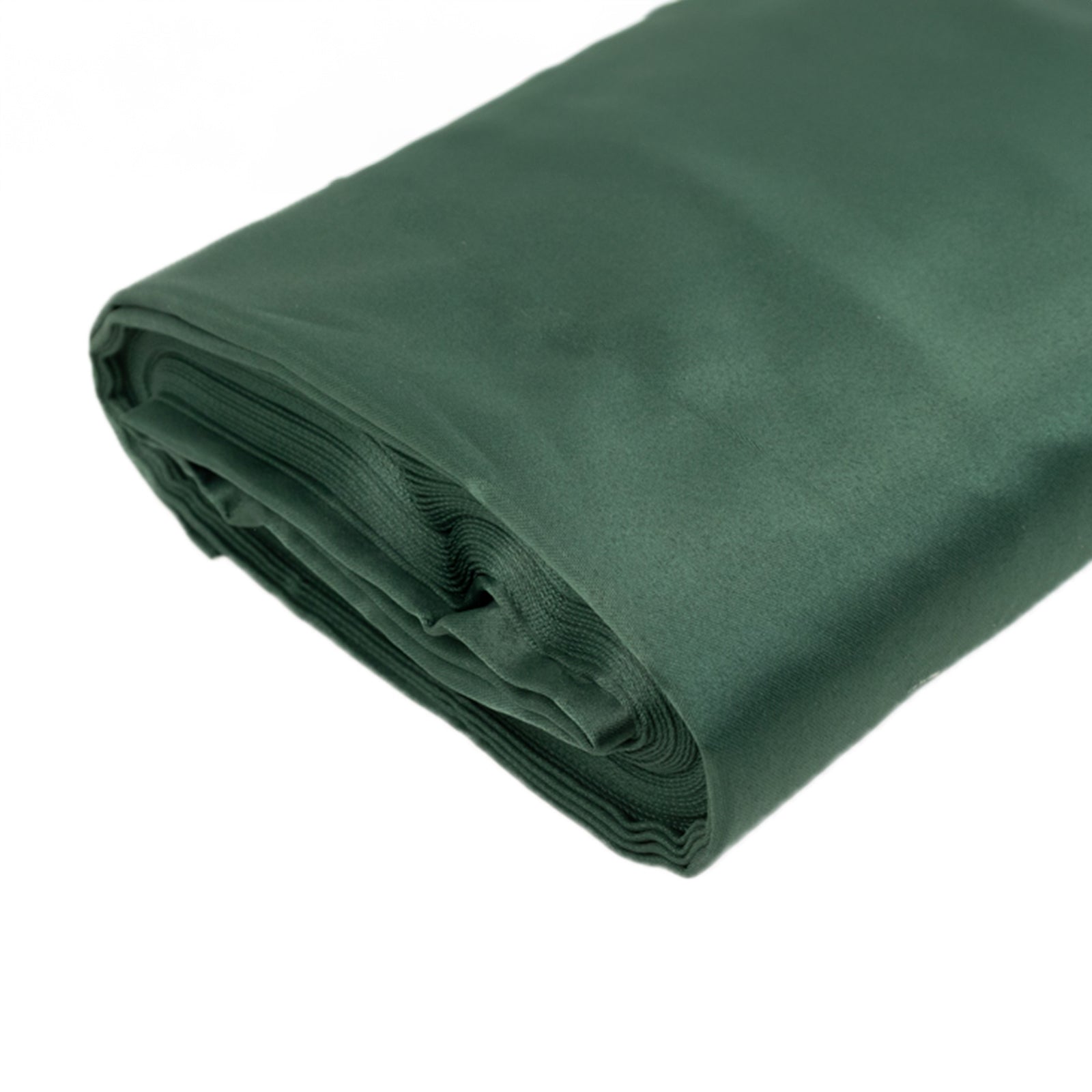 10-Yard Bolt of Premium Hunter Emerald Green Lamour Heavy Matte Satin Fabric by the Yard