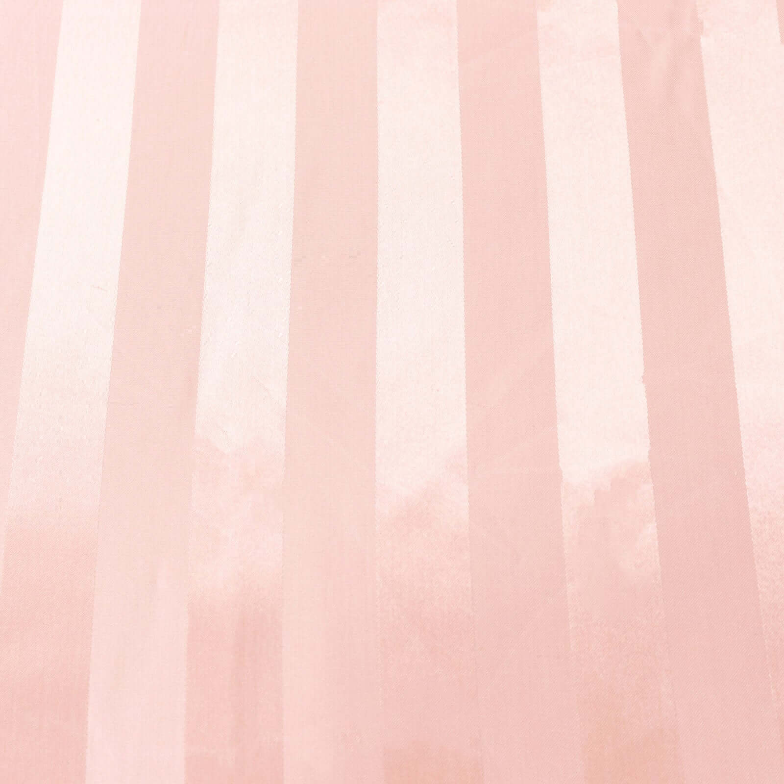 Hot Deal! Dusty Rose Satin Rectangular Tablecloth with Glossy Stripes, 90x132 inches