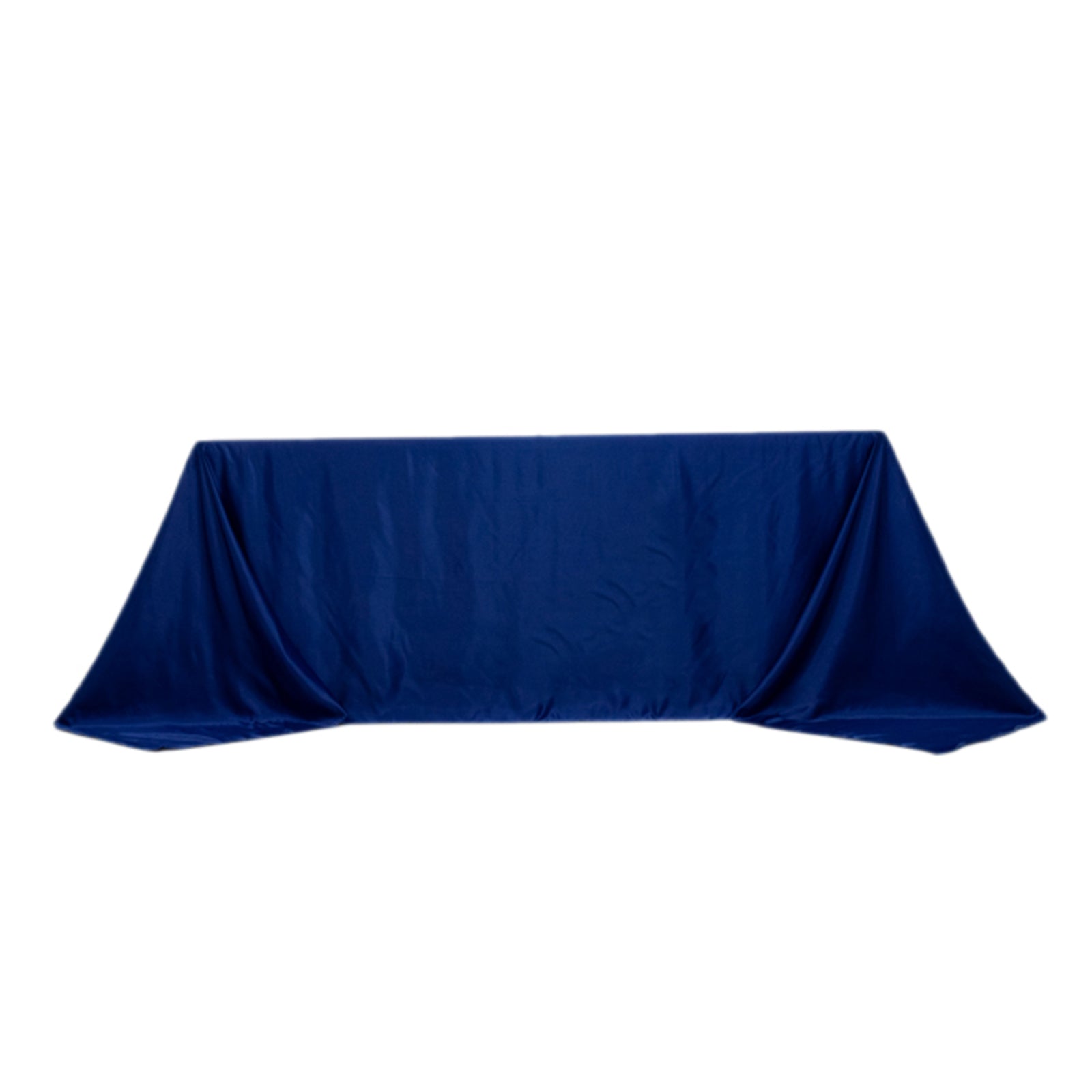 Royal Blue Lamour Satin Rectangle Tablecloth - Soft, Silk-Like & Seamless, Ideal for Events