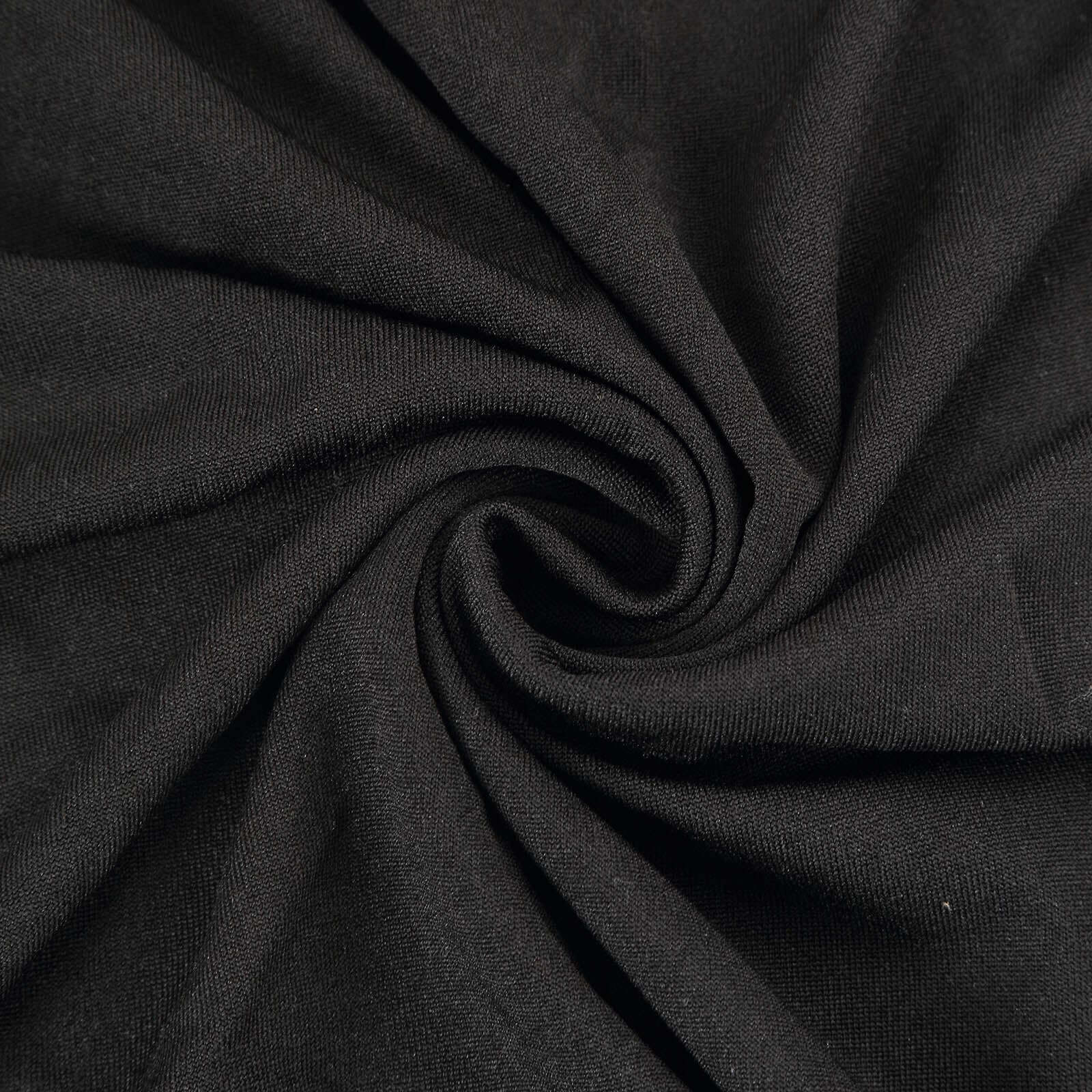 Stretchable 160 GSM Black Spandex Set of 5 Cylinder Pedestal Stand Covers