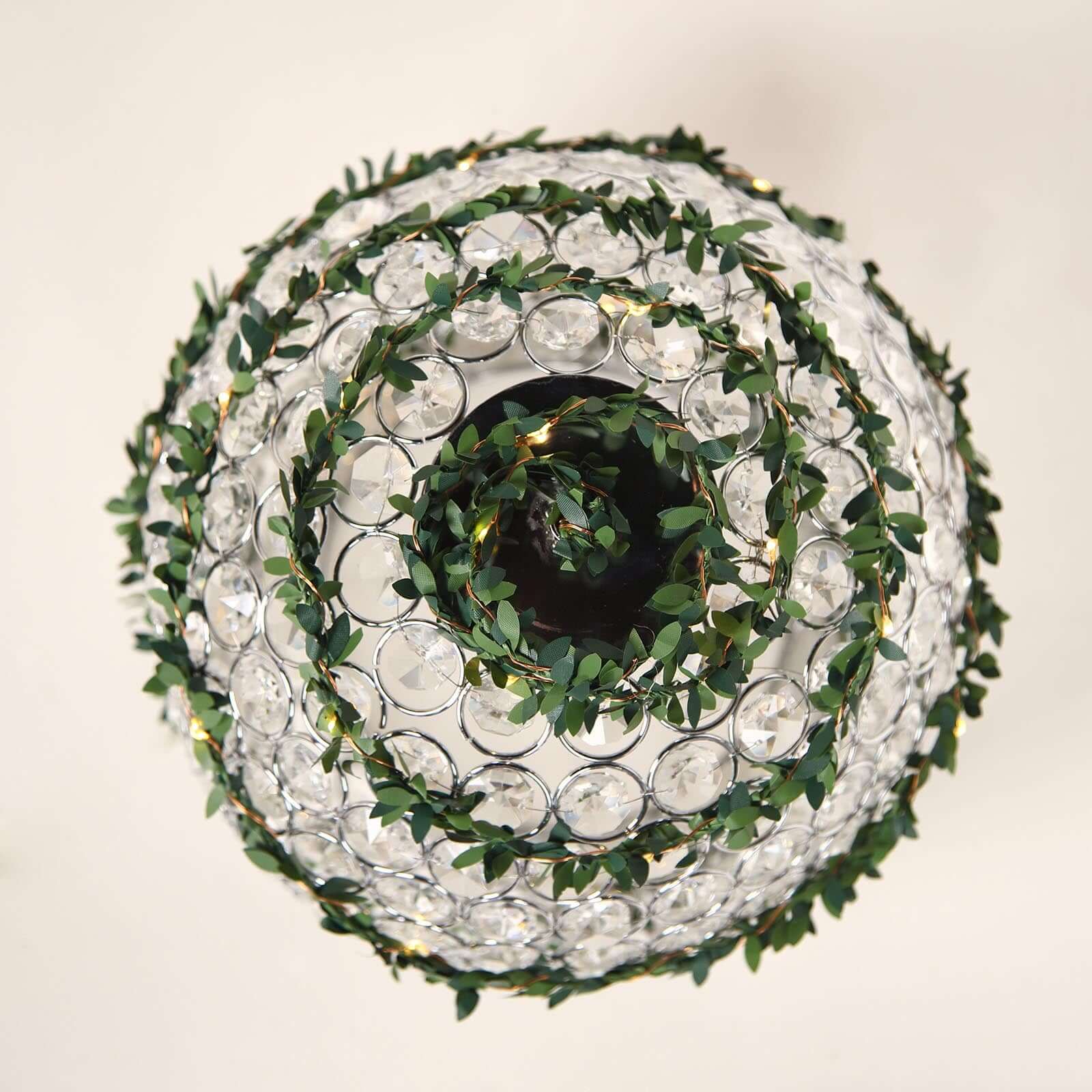 Hot Sale! 10ft 30-LED Battery-Operated Garland String Lights with Green Leaf Design and White Light