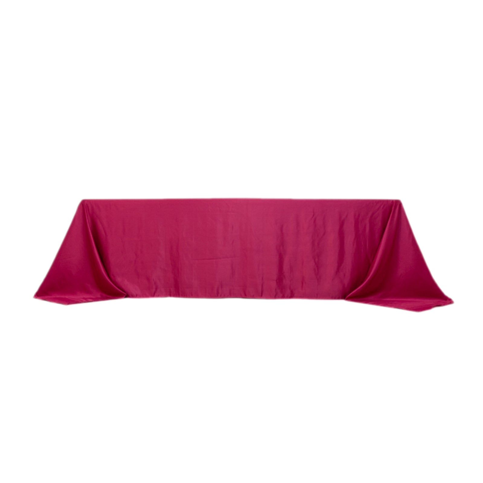 Fuchsia Lamour Satin Rectangle Tablecloth 90x156 - Soft, Seamless & Luxurious