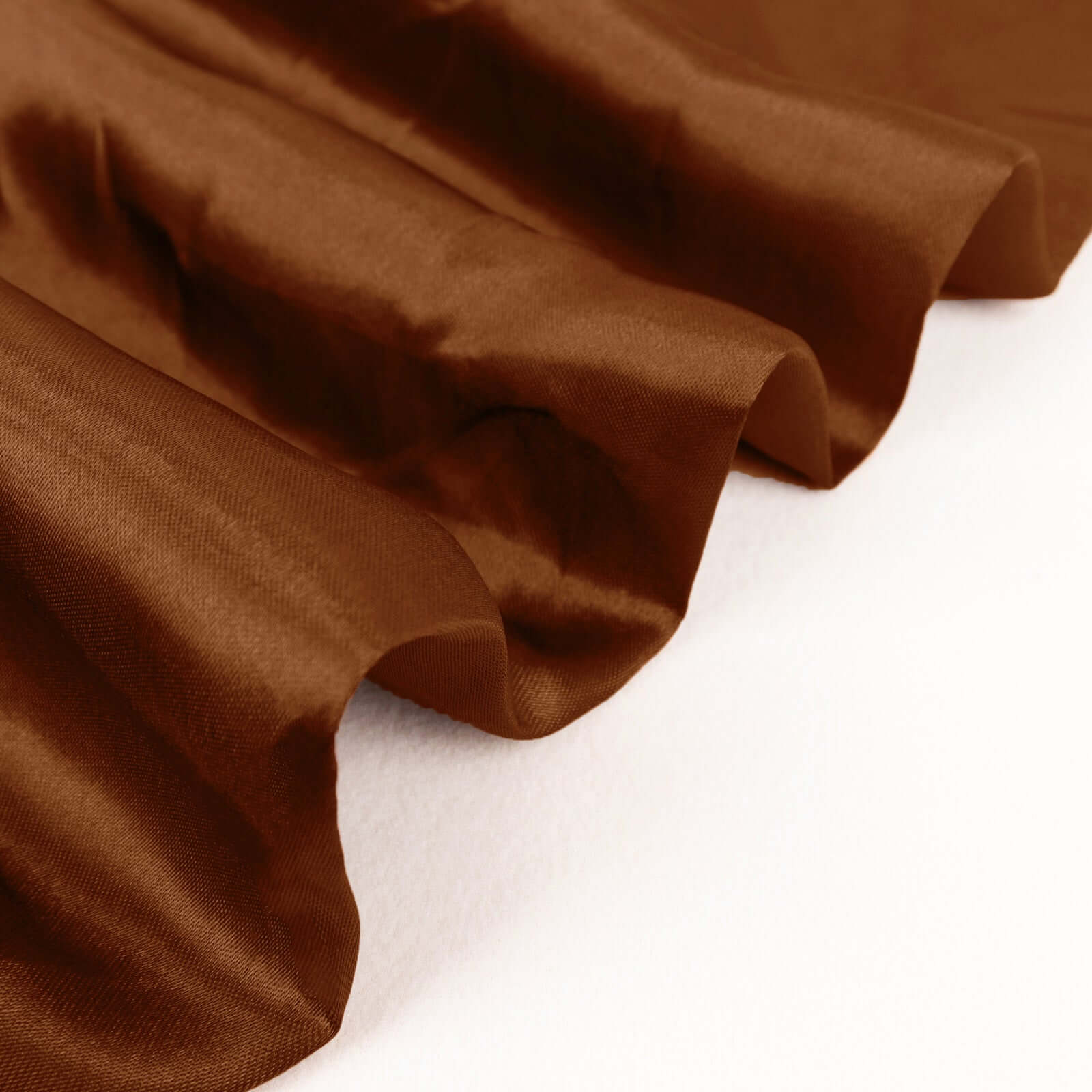 Limited Offer! 10-Yard x 54 Cinnamon Brown Satin Fabric Bolt