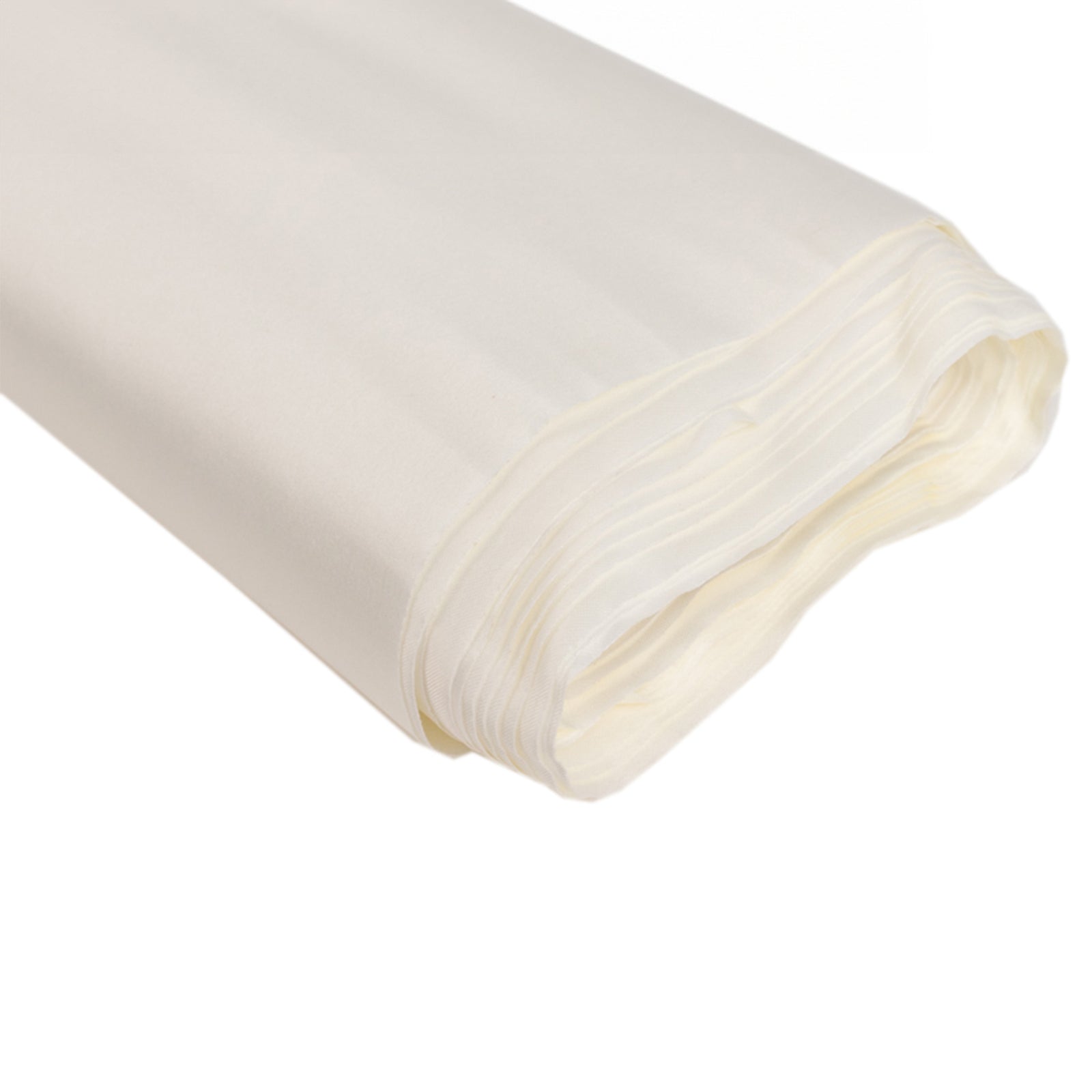 Exclusive Heavy Matte Ivory Lamour Satin Fabric Bolt - 54 Inches Wide, 10 Yards Long