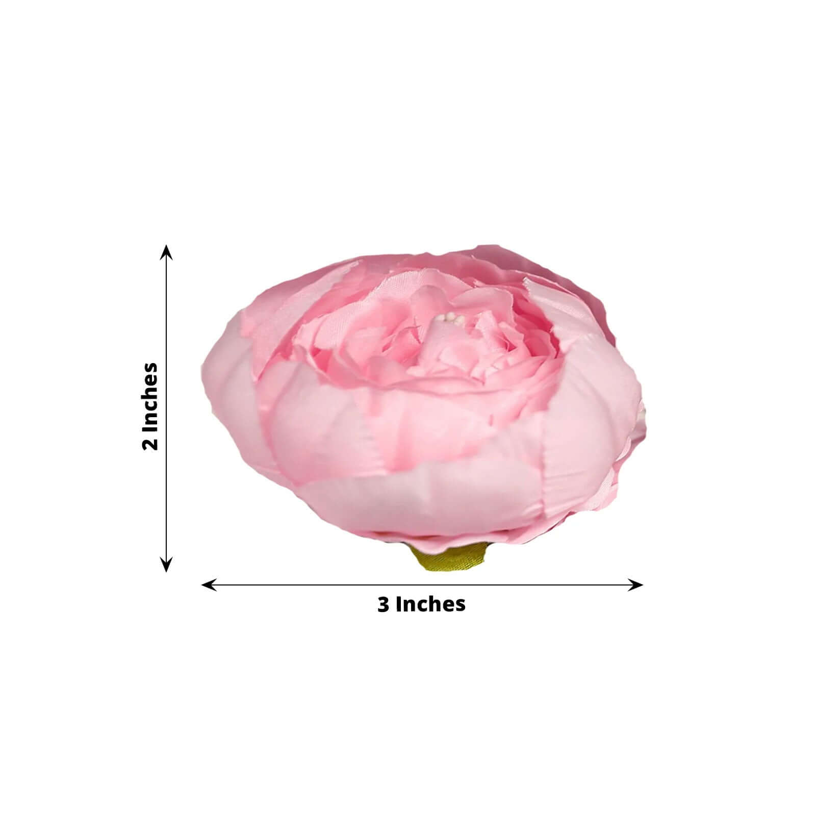 10-Piece Pack of Pink Artificial Peony Flower Heads - Ideal for DIY Event Decor, Scrapbooking & Floral Crafts