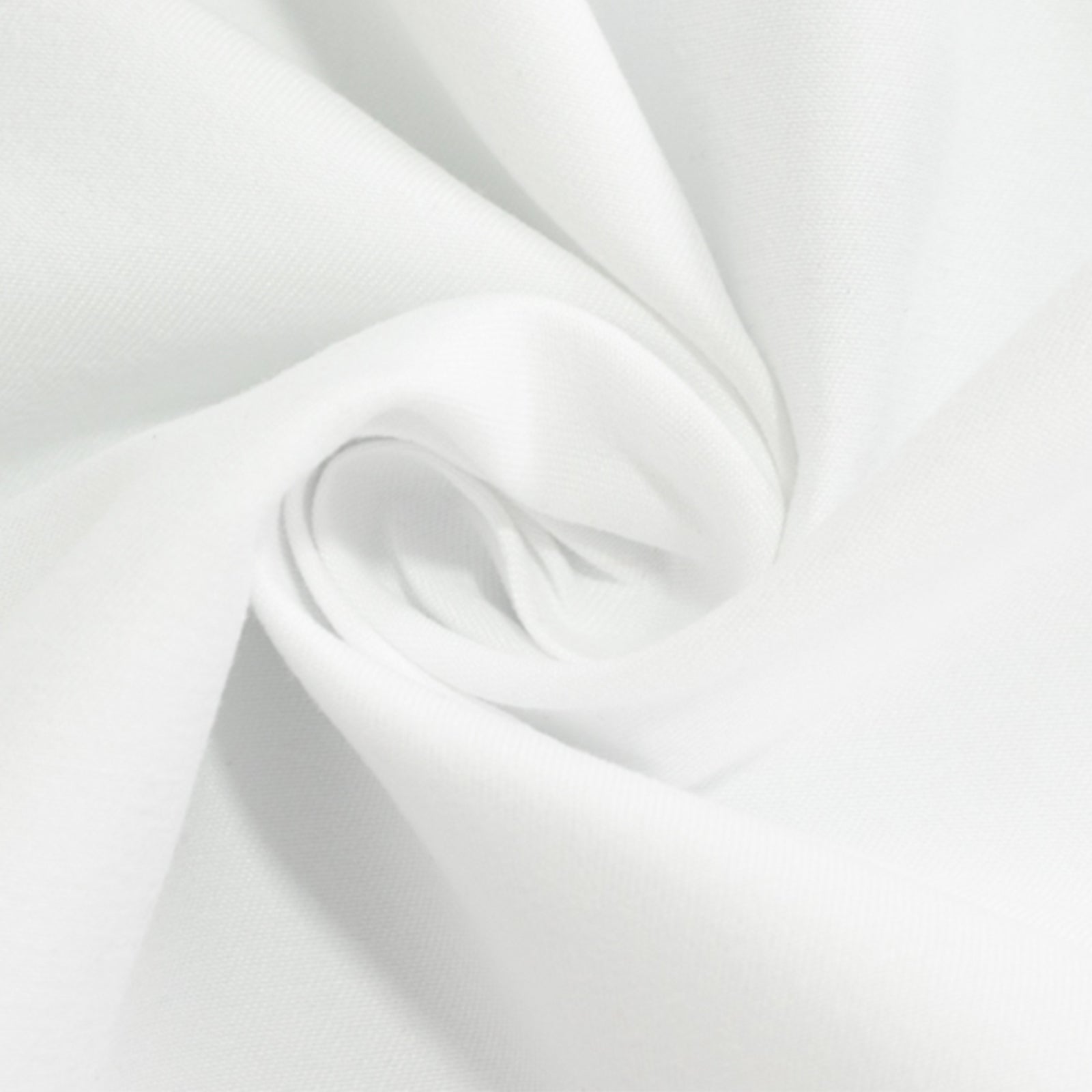 Wrinkle-Resistant 108" White Cotton Blend Round Tablecloth for Various Occasions