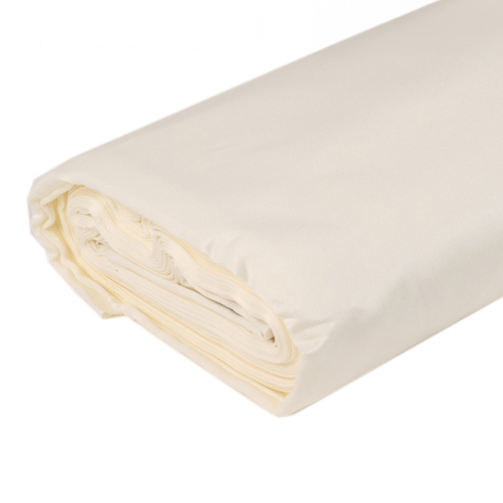 Exclusive Heavy Matte Ivory Lamour Satin Fabric Bolt - 54 Inches Wide, 10 Yards Long